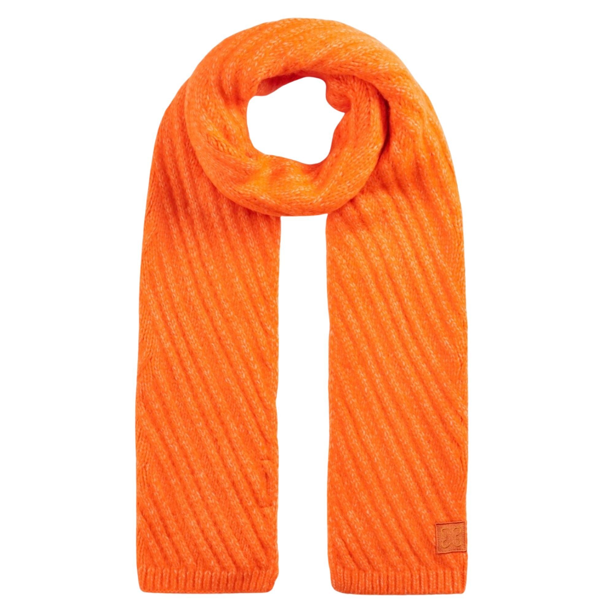 Codello Strickschal Codello Damen Schal aus Struktur-Strick, Softweicher Struktur-Strick orange