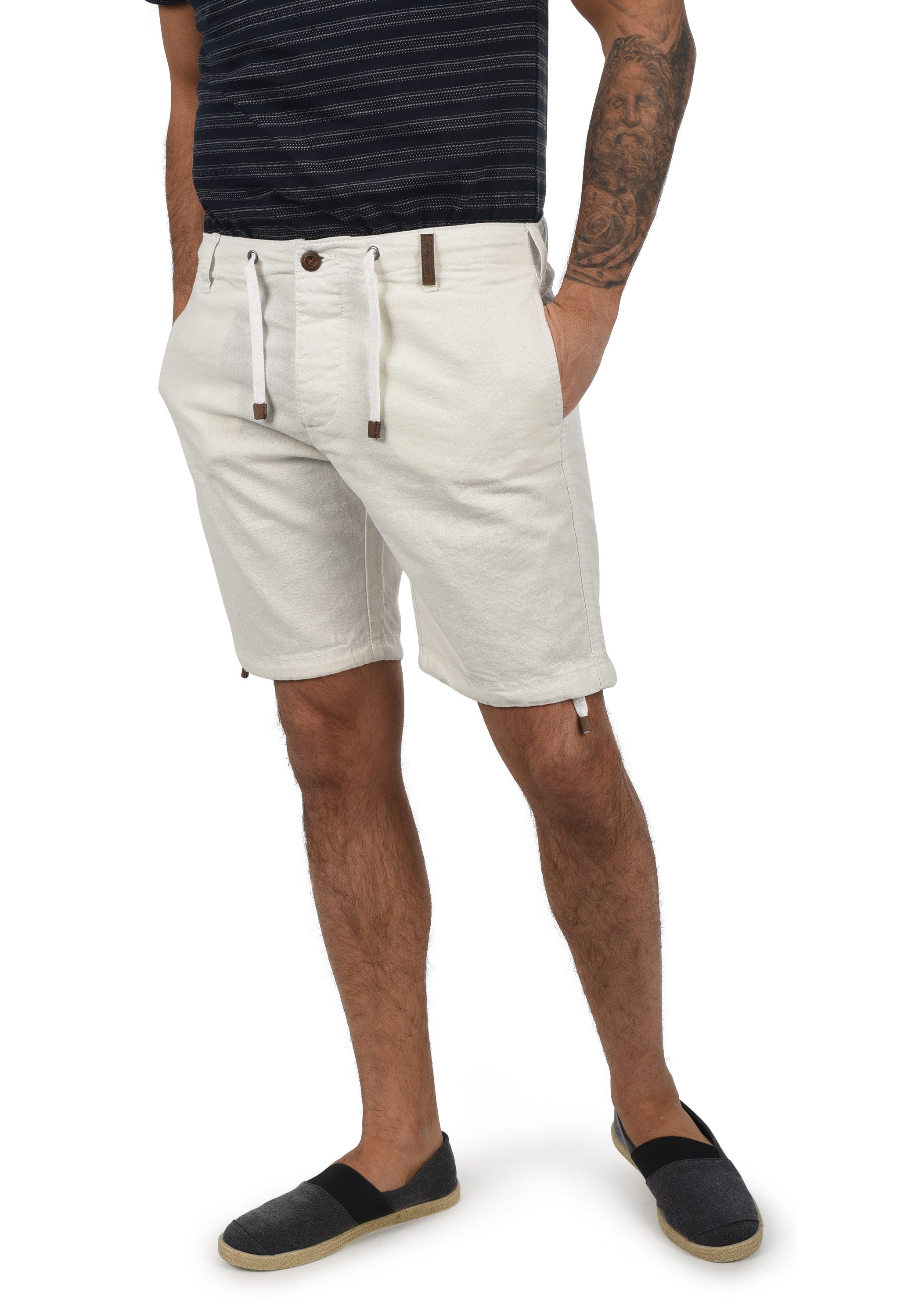Indicode Leinenhose IDMoses Kurze Hose aus Leinenqualität
