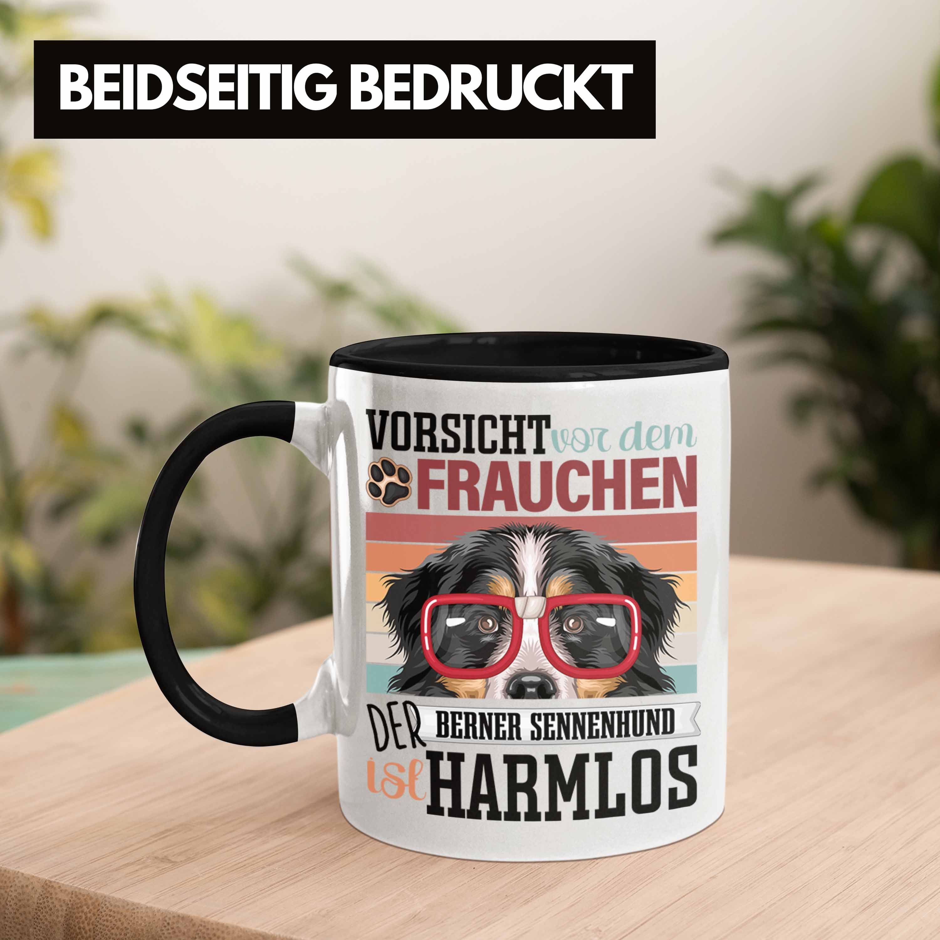Geschenk Frauchen Berner Spruch Schwarz Lustiger Tasse Besitzerin Sennen Tasse Gesch Trendation