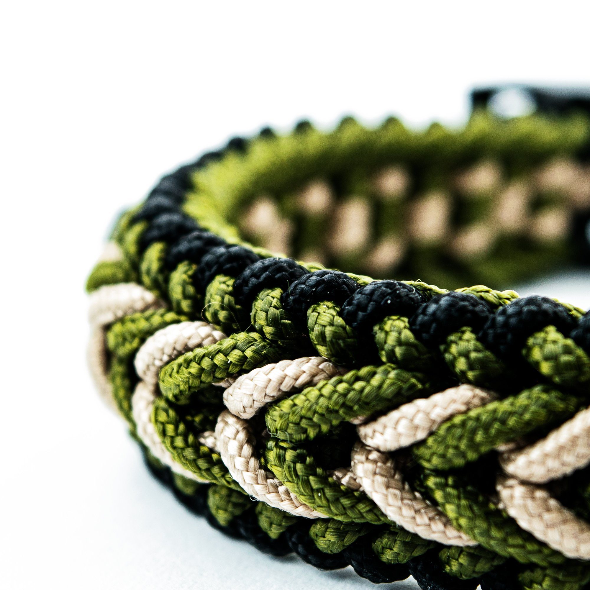 Tierluxe Hunde-Halsband Wächter, Paracord, Biothane, Handgemacht