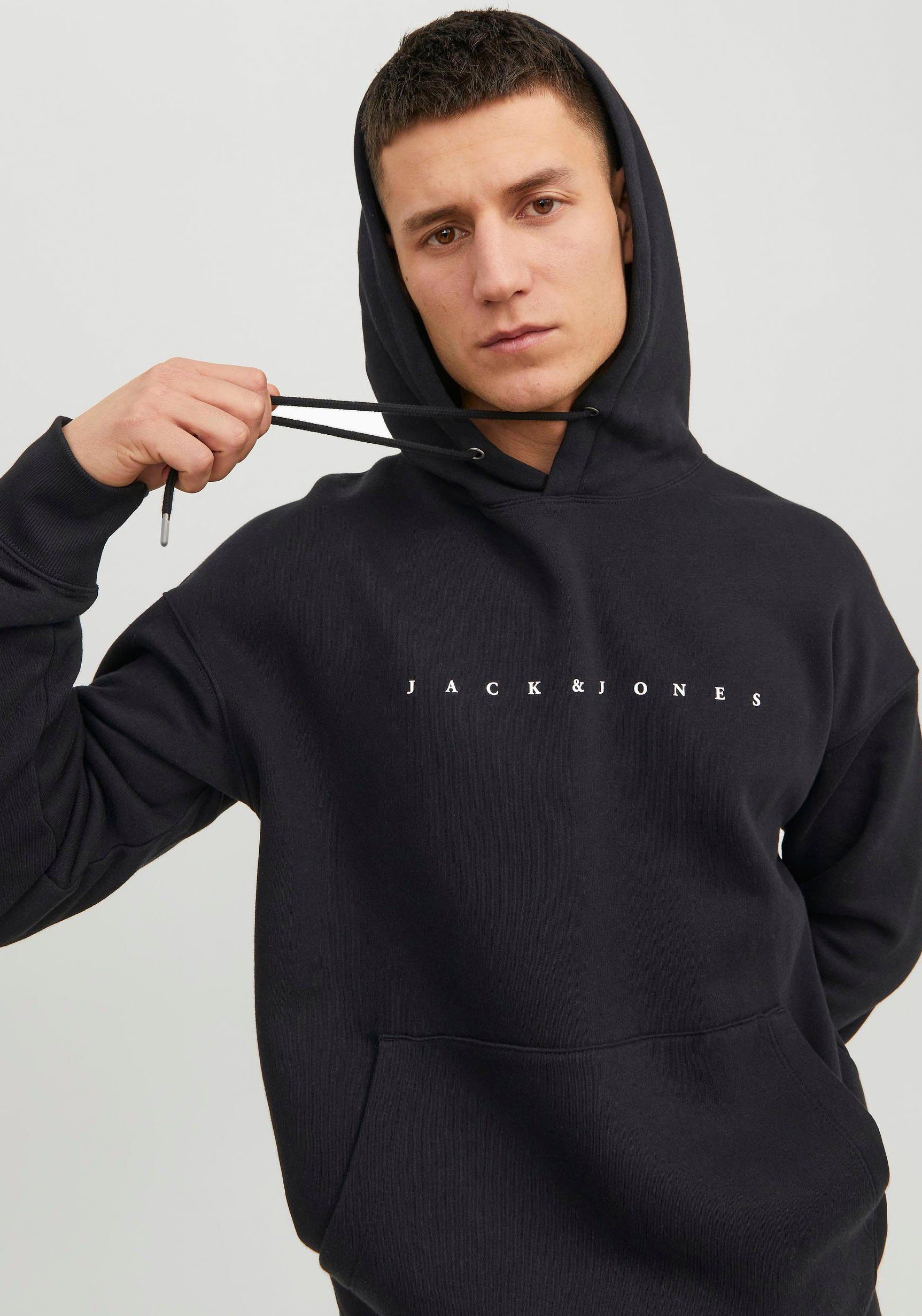 JJ Jones SWEAT Black HOOD JJESTAR Kapuzensweatshirt Jack & NOOS