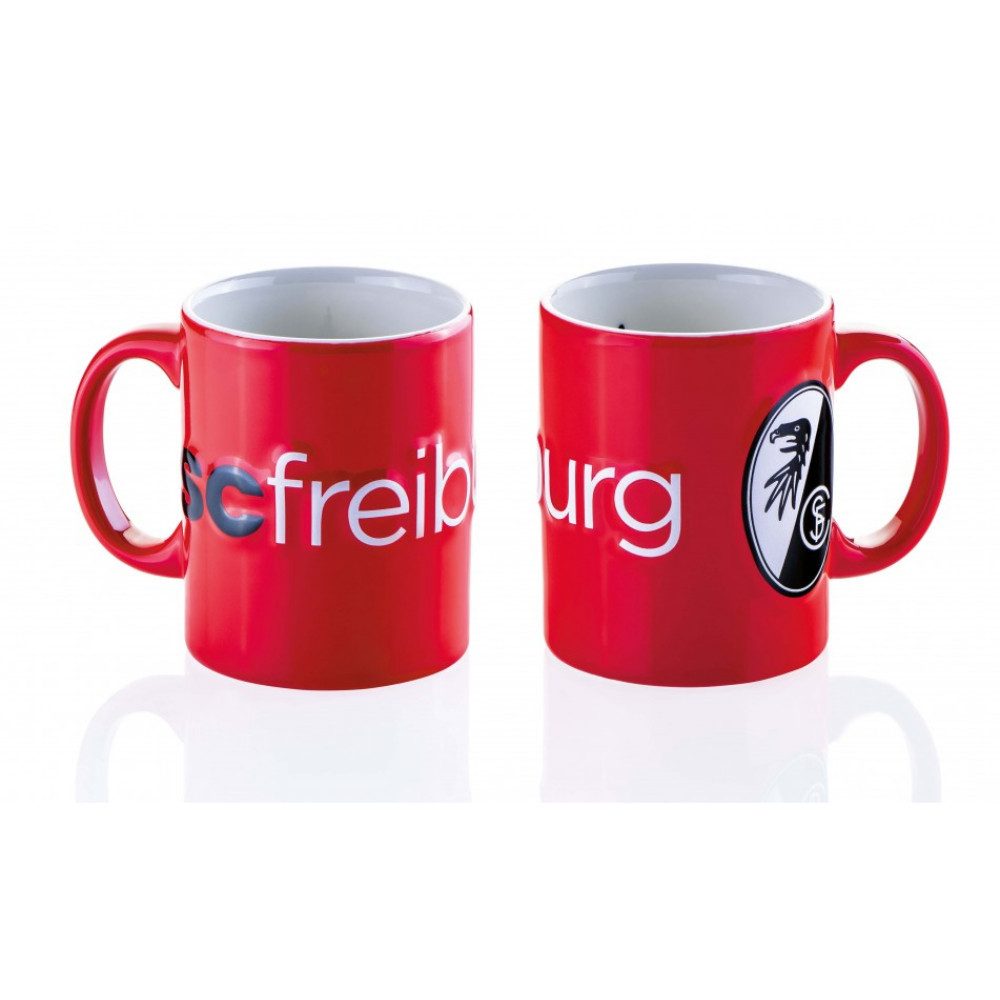 SC Freiburg Becher SC Freiburg Tasse "Relief", Keramik