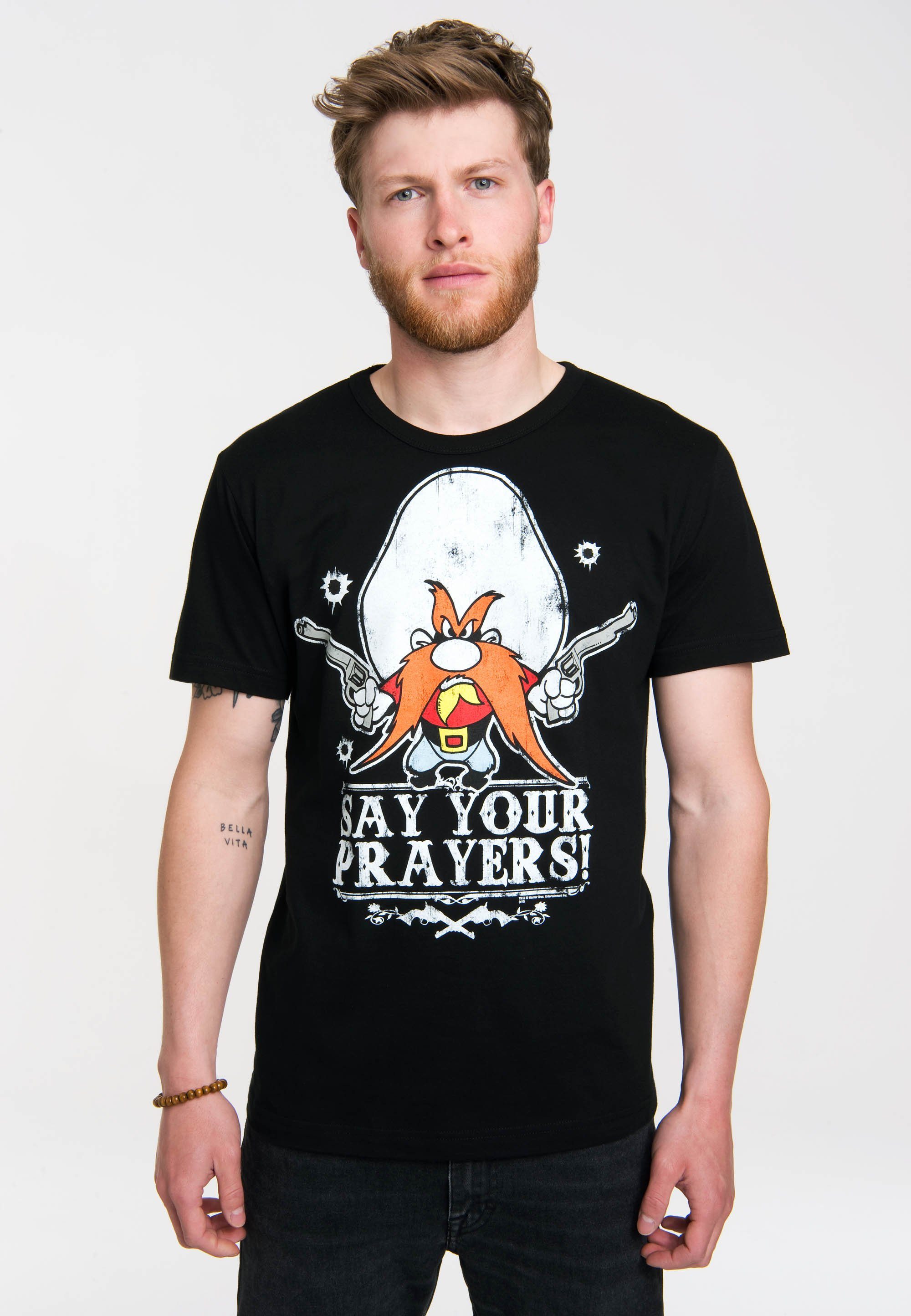 LOGOSHIRT T-Shirt Looney Tunes mit lässigem günstig online kaufen
