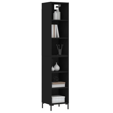 vidaXL Kleiderschrank Regal Highboard Schrank Hochschrank Schwarz 34,5x32,5x180 cm Holzwerks