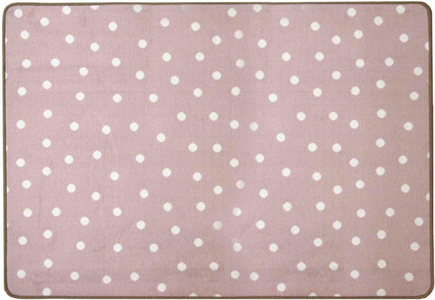 Primaflor-Ideen in Textil Kinderteppich PUNTO, Made in Belgium, rechteckig, Höhe: 5 mm, Kurzflor, Motiv Punkte, Kinderzimmer