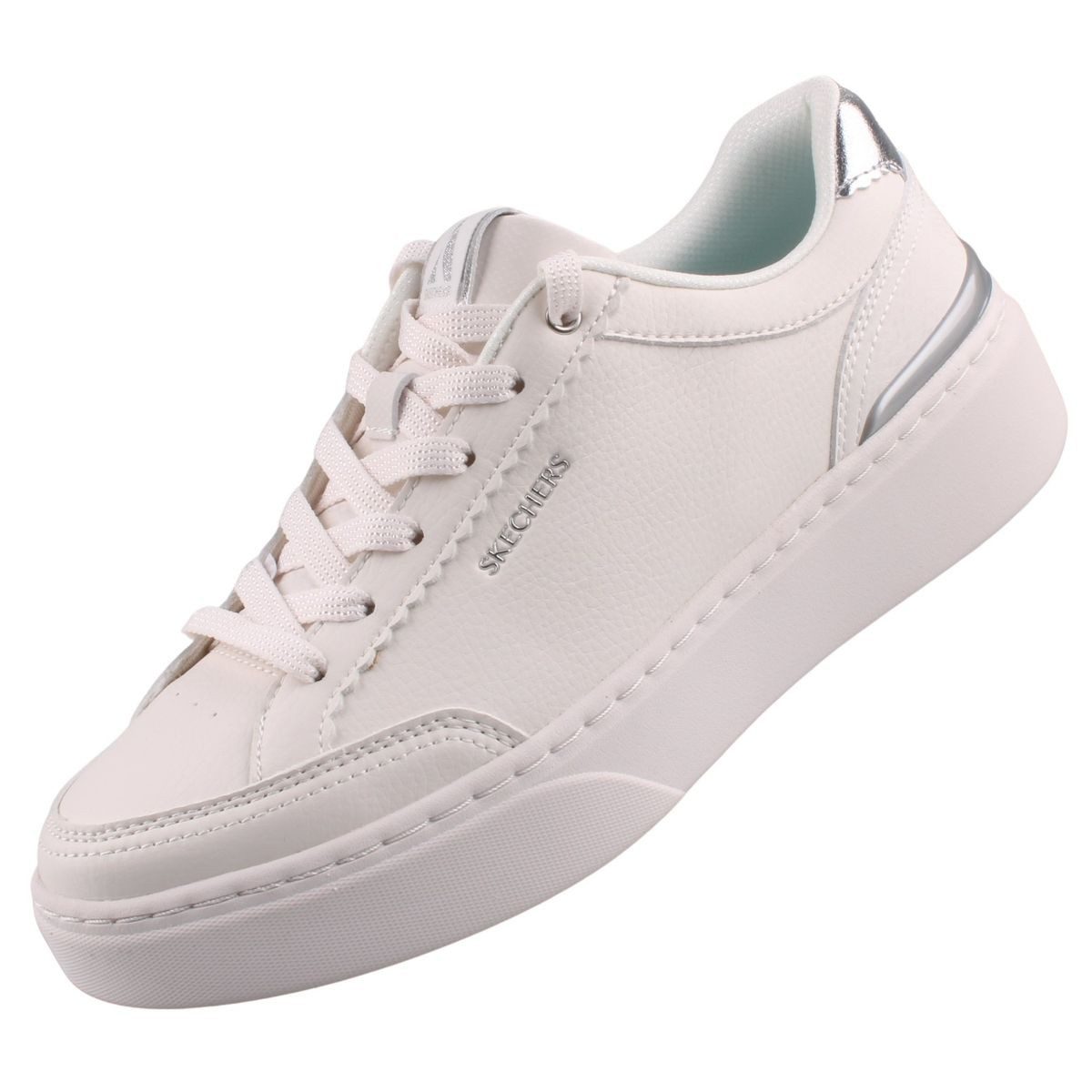 Skechers 185550-WHT Sneaker Modischer Halbschuh mit Air-Cooled Memory Foam