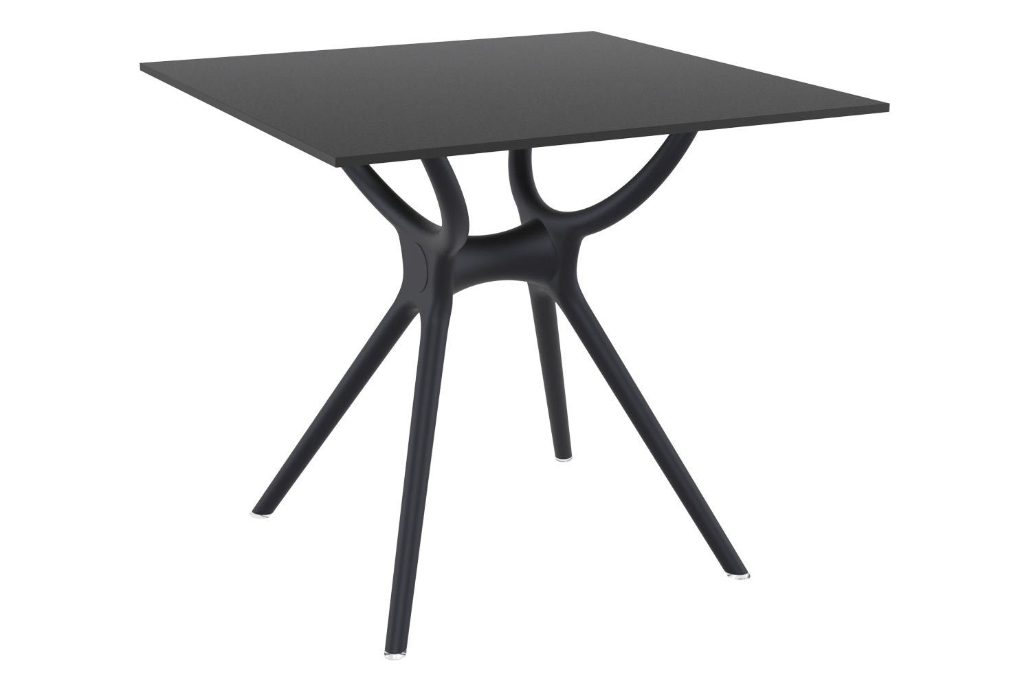 CLP Gartentisch Air 80 cm, pflegeleichte Tischplatte schwarz
