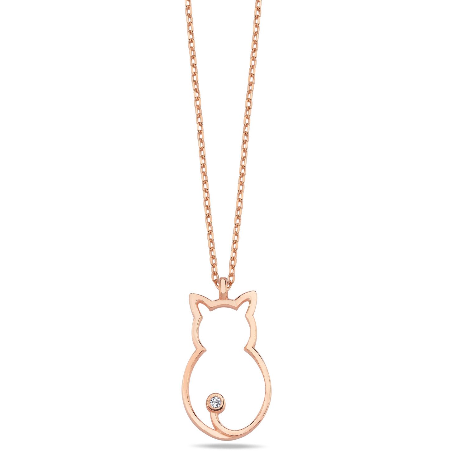 Nisan Kette und Anhänger Set, Silber Halskette mit Katzen-Anhänger – Roségo günstig online kaufen