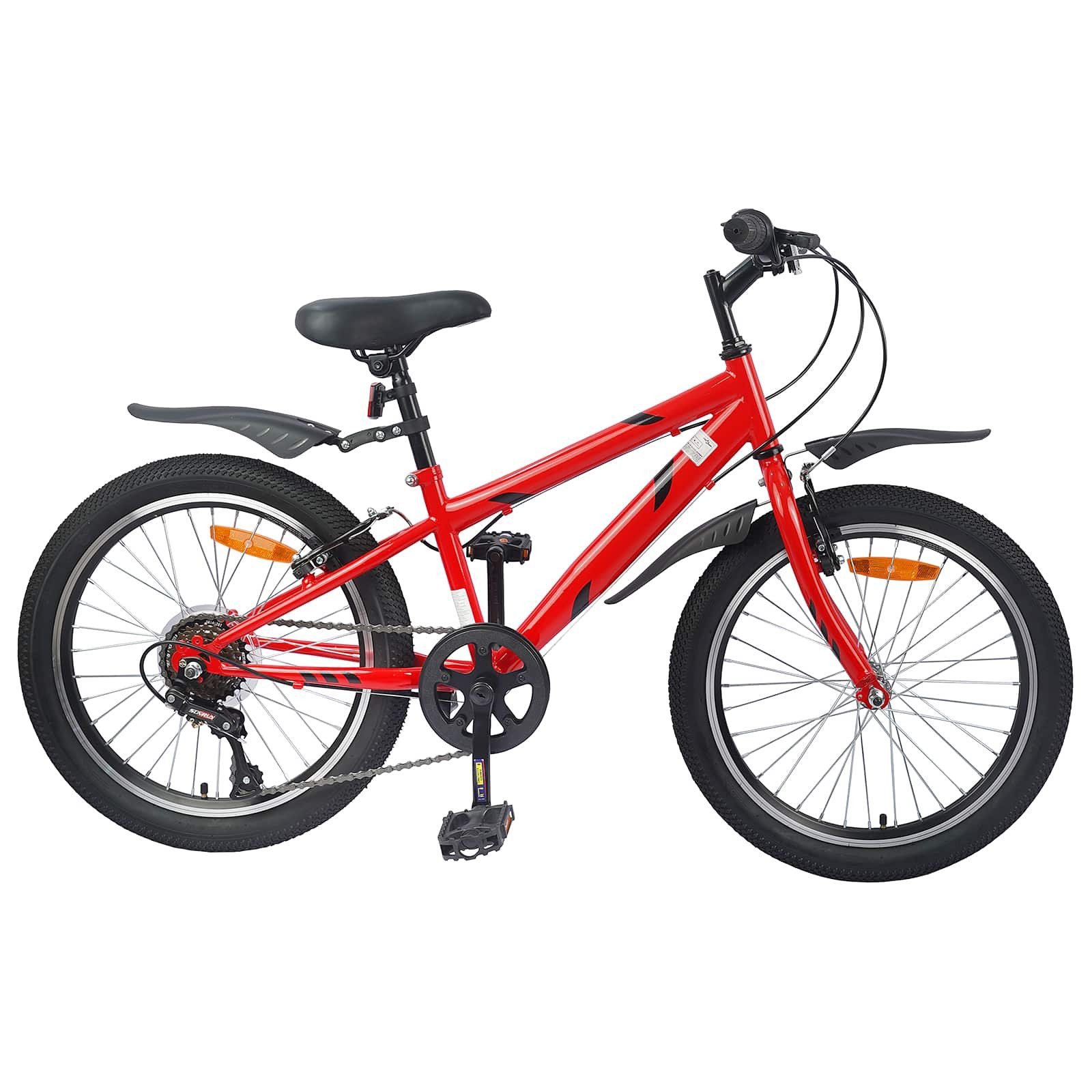 vidaXL Kinderfahrrad 112,5 x 51 x 75 cm Kinderfahrrad 20 Zoll 6-Speed für 6-11 Jahre alt Ro
