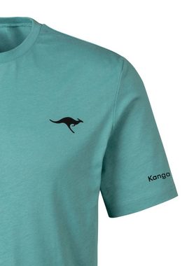 KangaROOS Kurzarmshirt (2er-Pack) mit KangaROOS Print auf der Brust