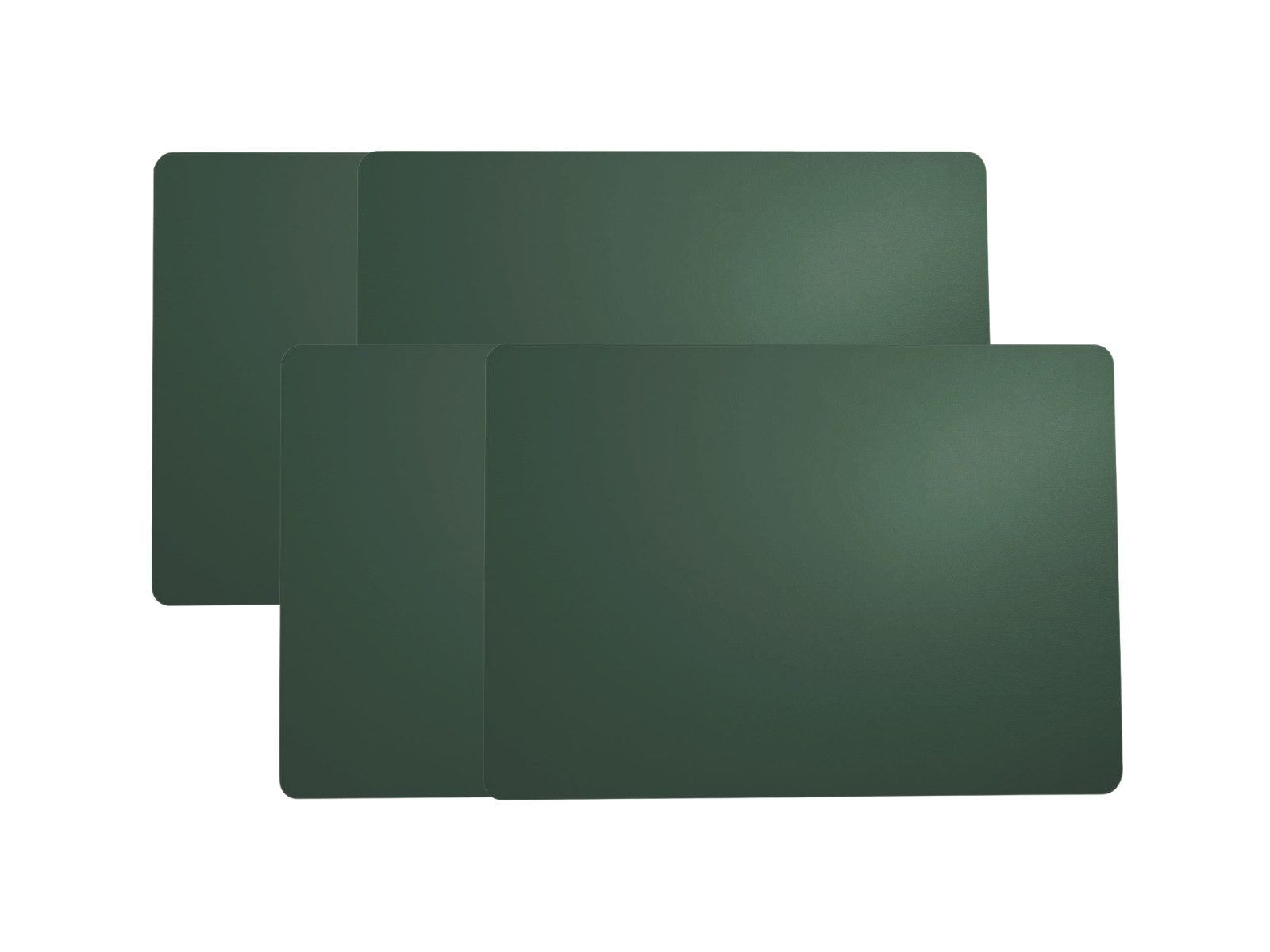 ASA SELECTION Platzset Tischset Lederoptik kale grün 46x33cm Set4