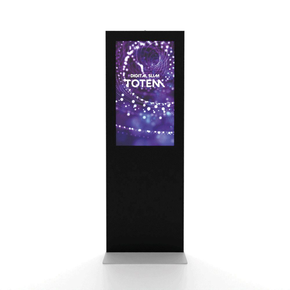 Showdown Displays Einzelrahmen Showdown Displays Digitale Infostele Slim mit Samsung-Bildschirm und T, (1 St)