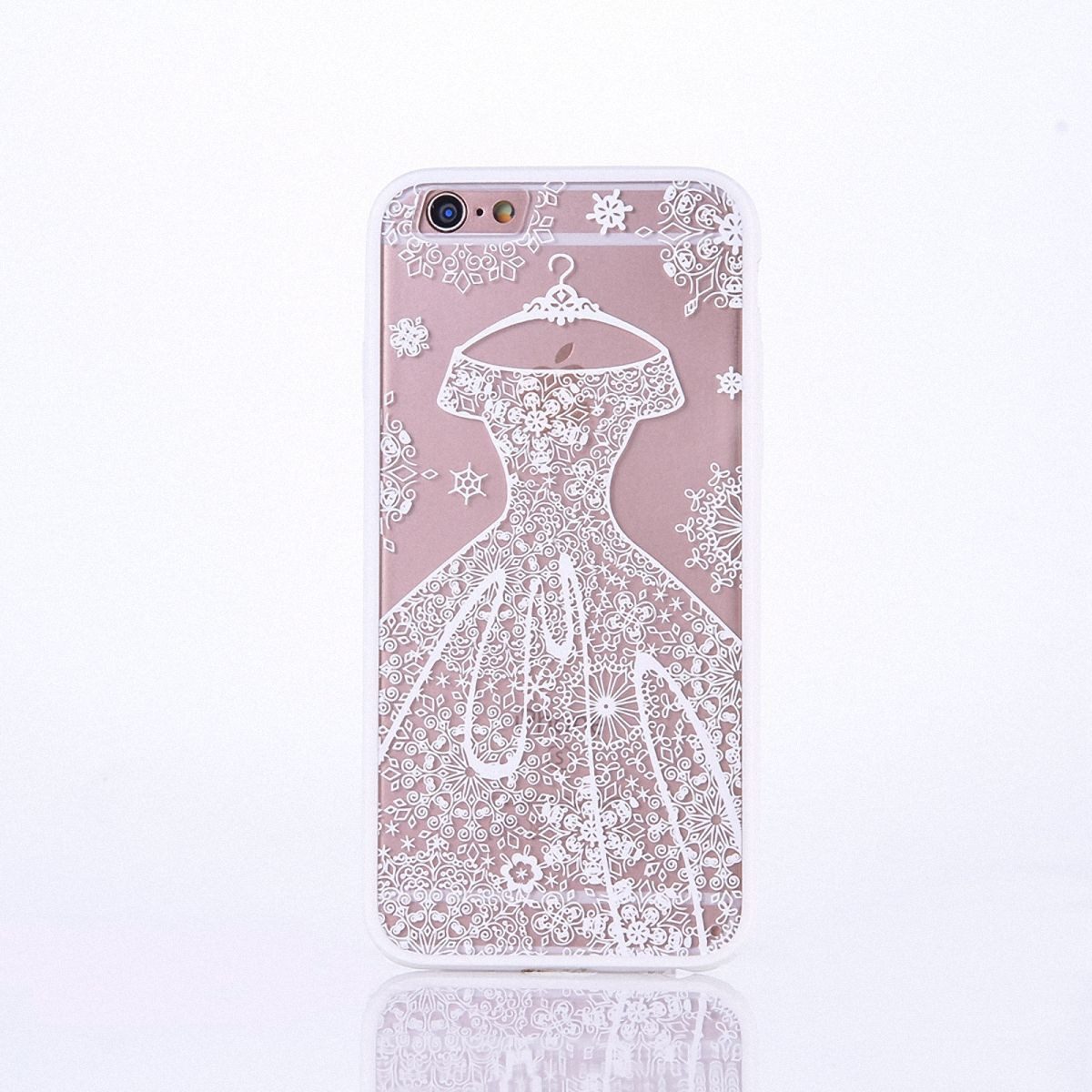 König Design Handyhülle Apple iPhone 8 Plus, Apple iPhone 8 Plus Handyhülle Backcover Weiß
