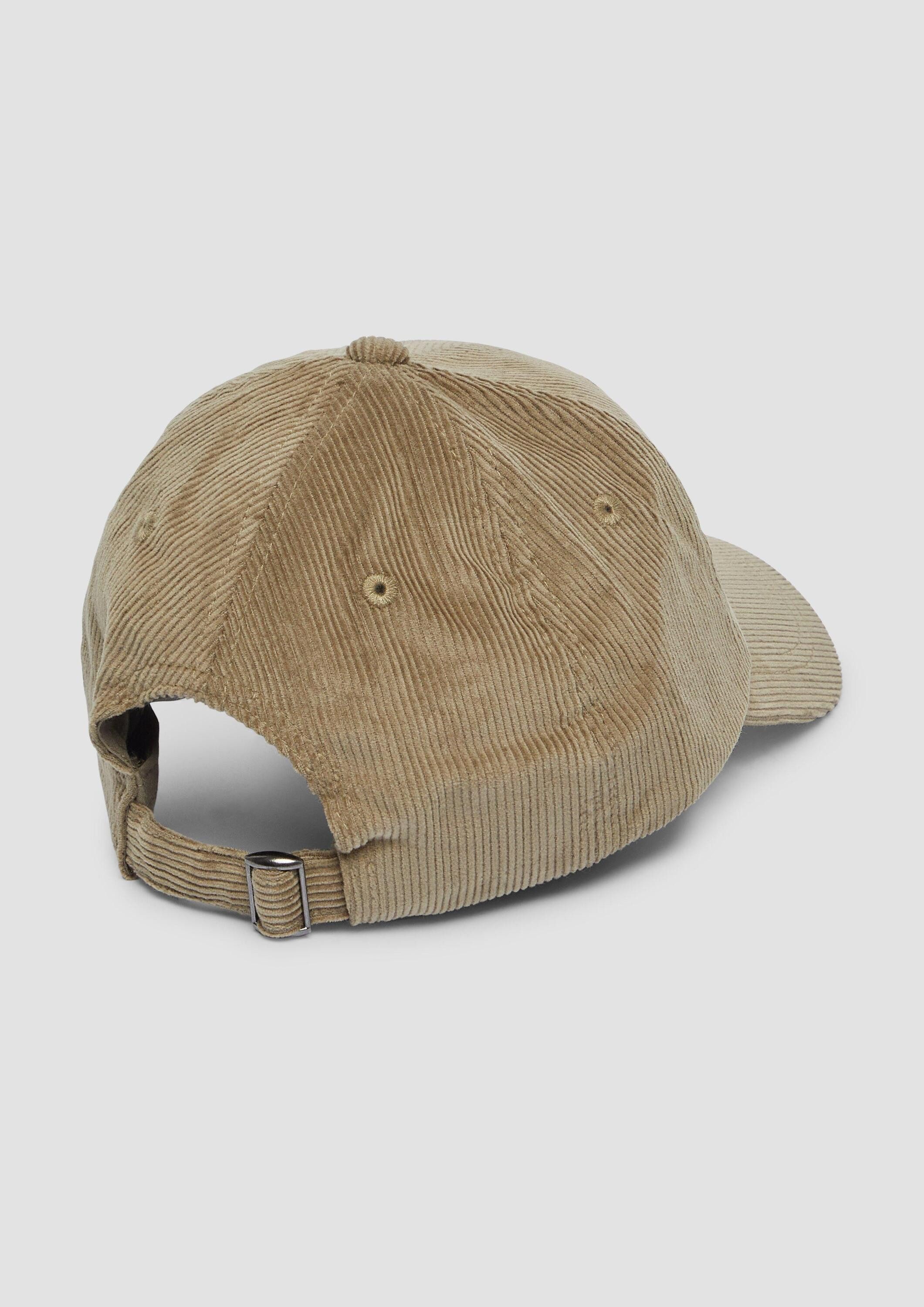s.Oliver Snapback Cap Kappe Cord-Kappe mit Label-Patch
