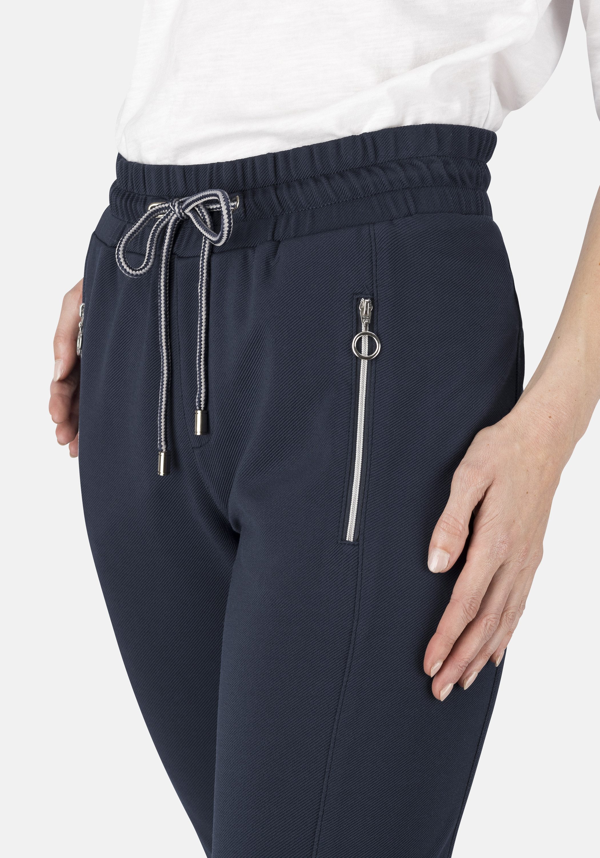 STOOKER WOMEN Schlupfhose Berlin Easy Fit Jeans Tapered Fit Casual Technostretch Mit Gummibund für Damen