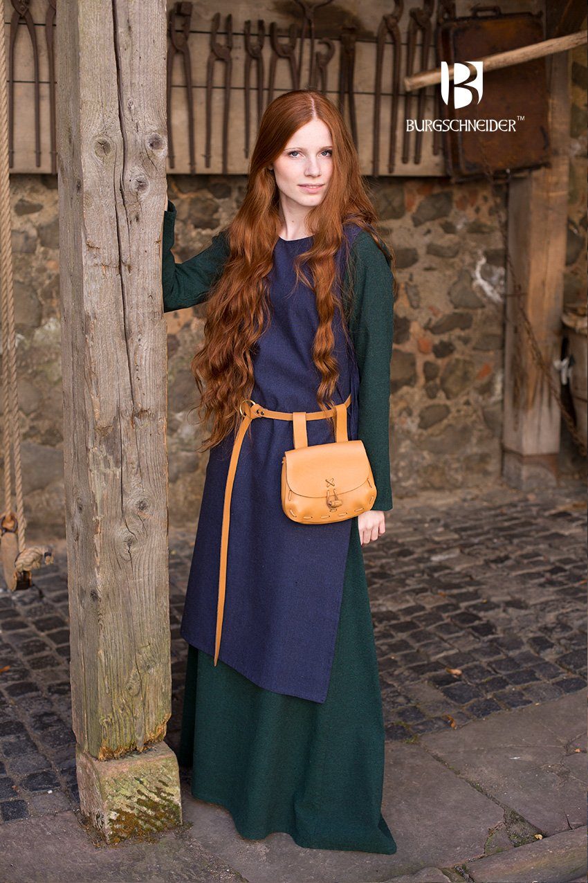 Burgschneider Ritter-Kostüm Überkleid Haithabu Blau