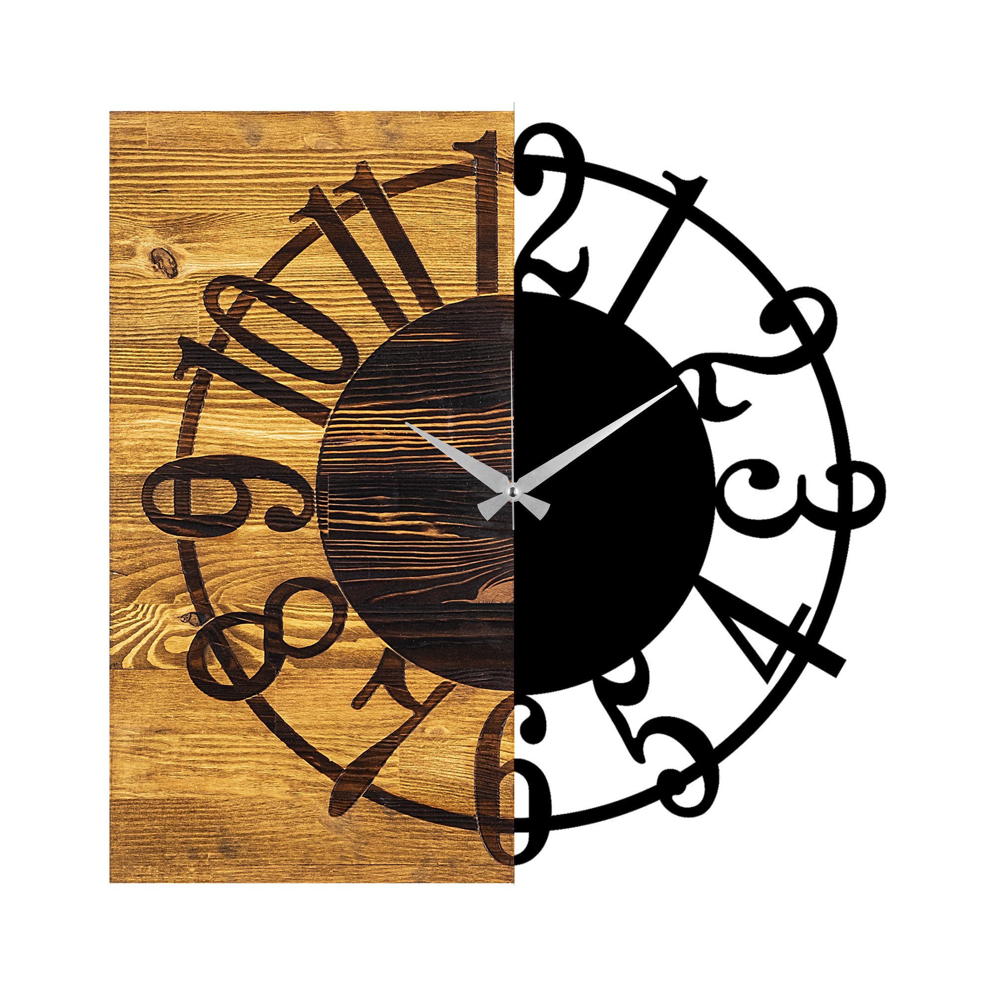 Wallity Wanduhr 100% WOODEN (Thickness: 3 günstig online kaufen