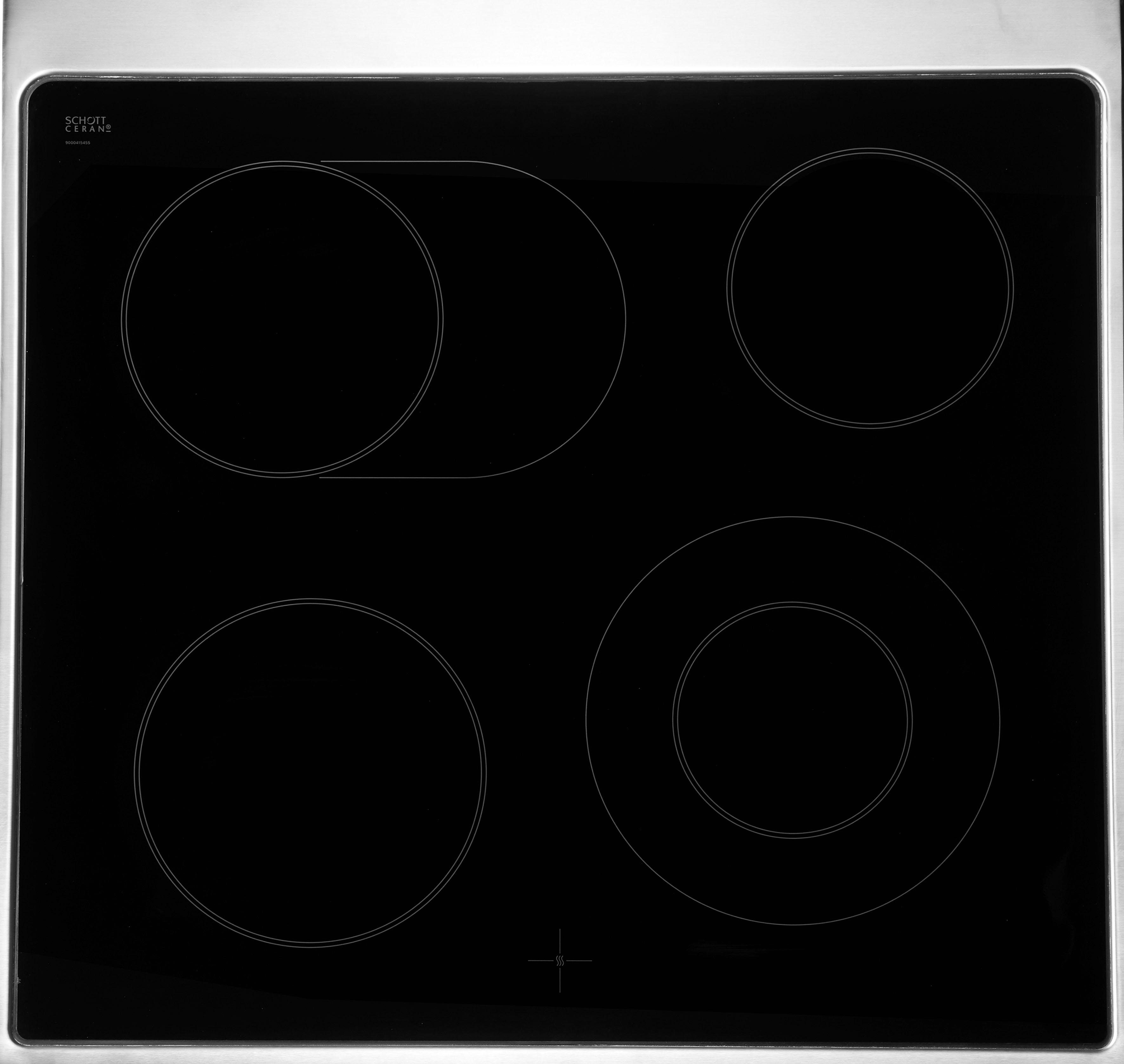 BOSCH Elektro-Standherd 4 HKR39C250, mit 2-fach-Teleskopauszug, ecoClean Direct, Perfekte Back- und Bratergebnisse dank Glaskeramik und 3D Heißluft – Bild 4 von 5