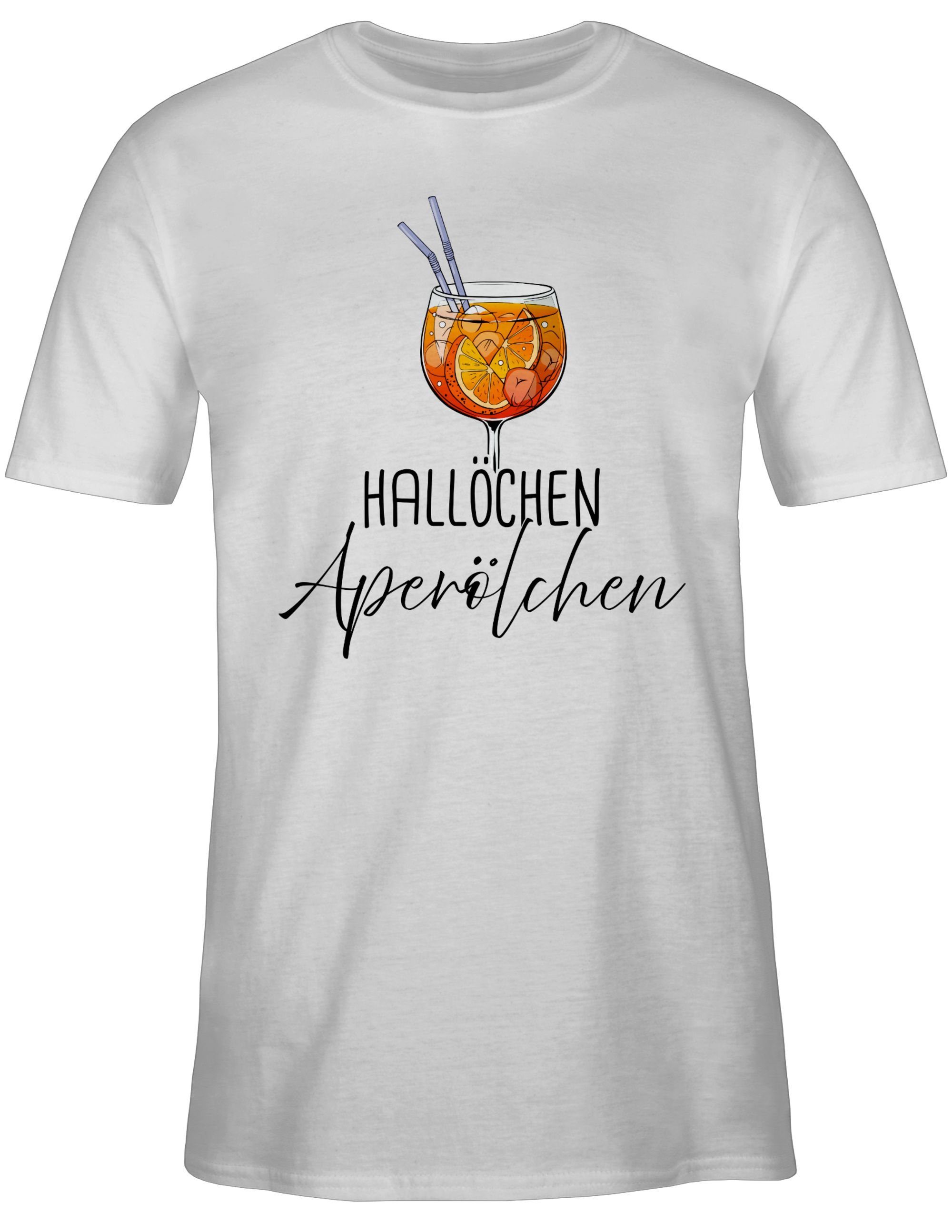 Shirtracer T-Shirt Hallöchen Aperölchen I Aperol Spritz Mädelsabend I Apero günstig online kaufen