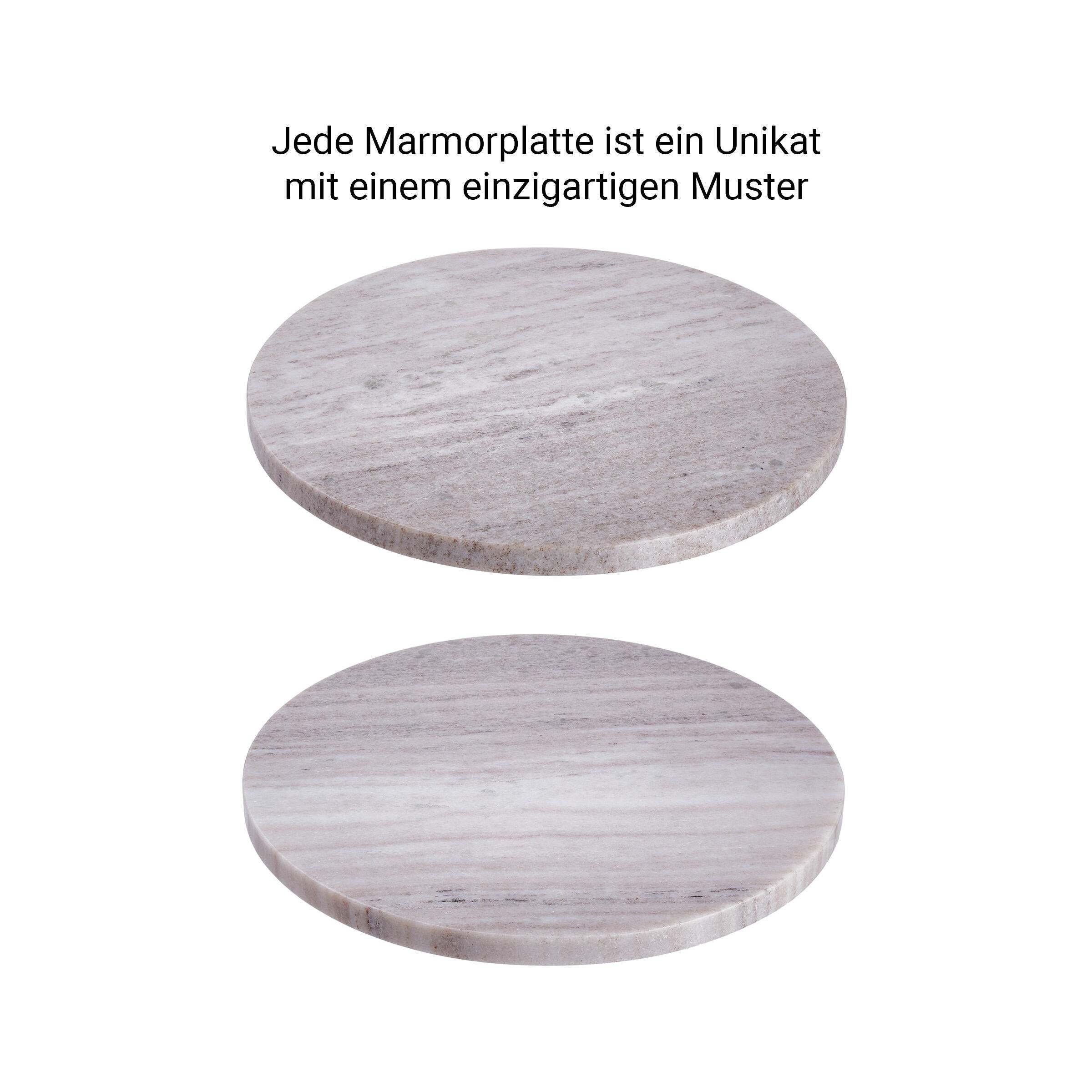 Marmor BUTLERS Servierplatte Ø30cm, Marmorplatte MARBLE