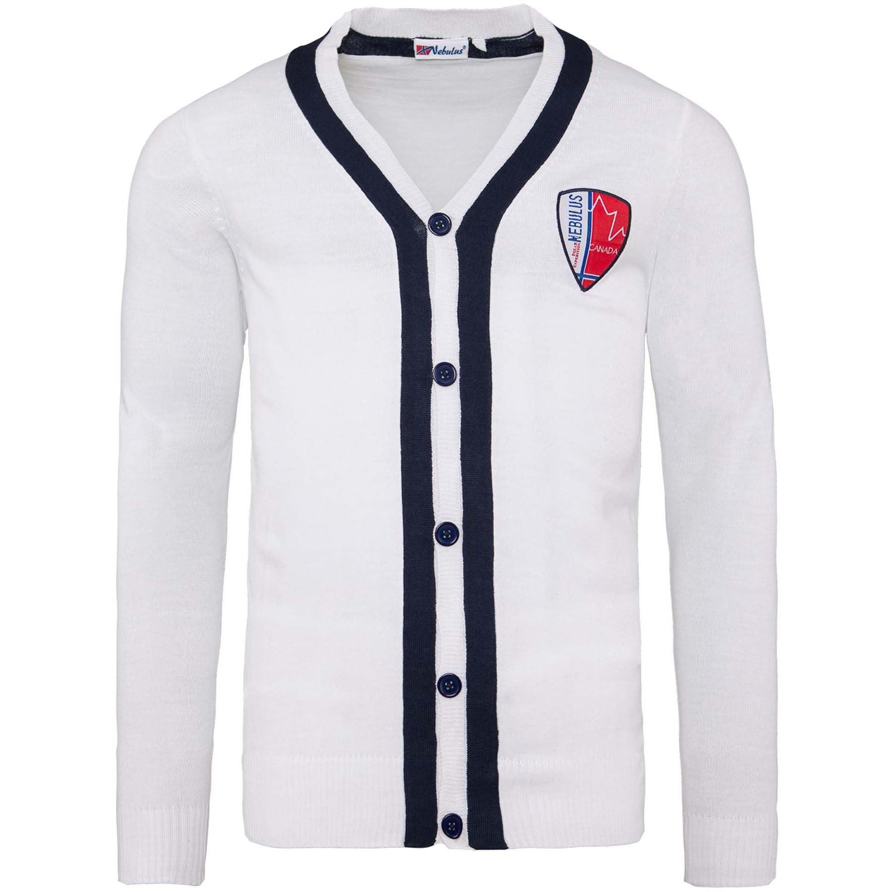 Nebulus Cardigan FARO, P738 - Herren, weiß, M