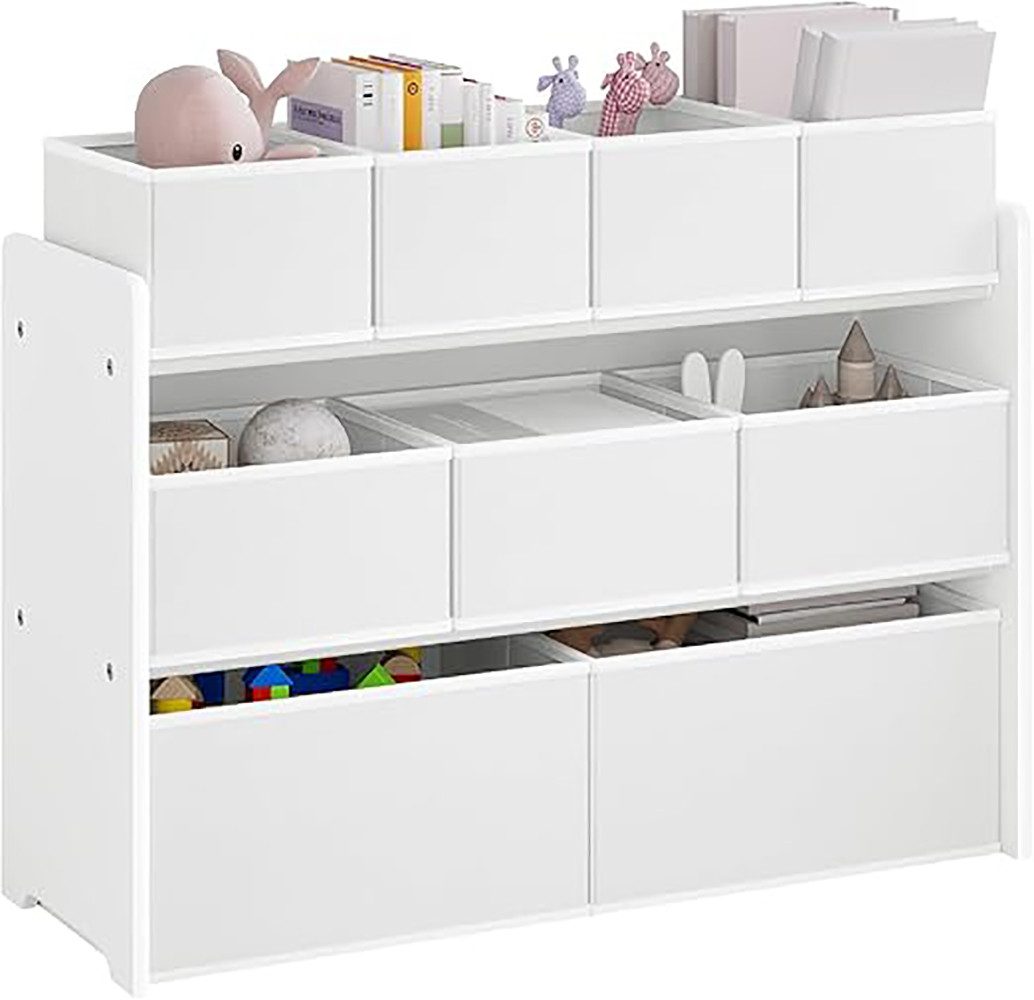 EUGAD Kinderregal, 1-tlg., Offener Stauraum, 9 Aufbewahrungsfächer