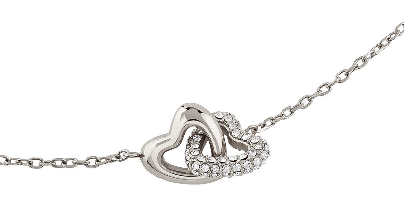 Guess Herzkette 16-18" Heart Links Necklace