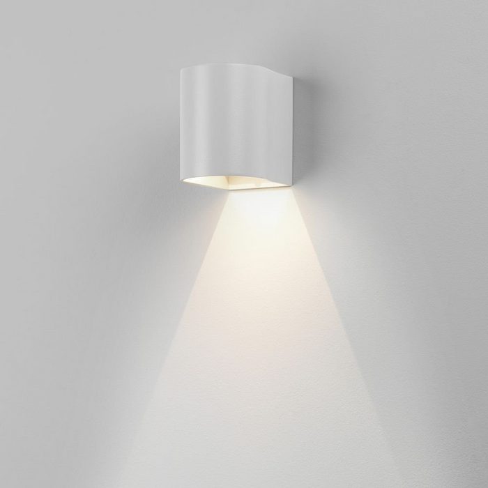click-licht LED Außen-Wandleuchte LED Außenleuchte Dunbar in Weiß 3 7W 64lm IP65 Höhe: 100 mm Leuchtmittel enthalten: Ja fest verbaut LED warmweiss Aussenlampe Aussenwandleuchte Outdoor-Leuchte