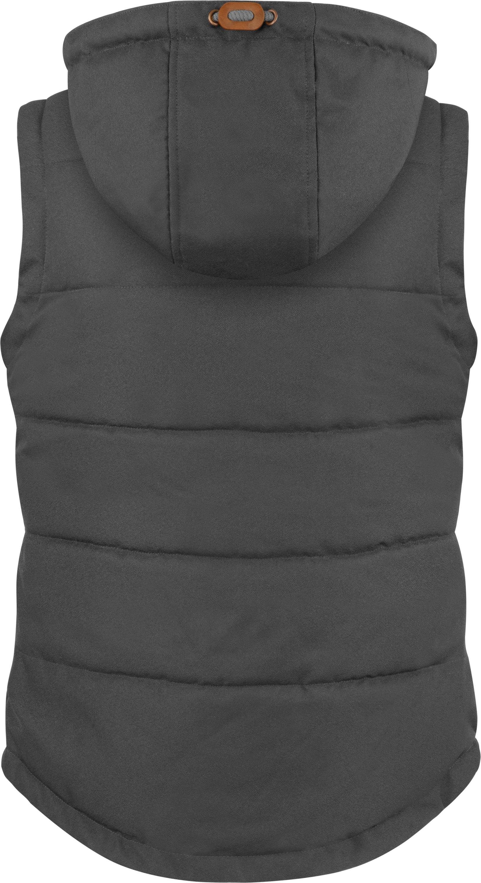 normani Funktionsweste Damen Winter-Steppweste Paihia Winddichte Winterweste mit Kapuze, Stehkragen und Seitentaschen