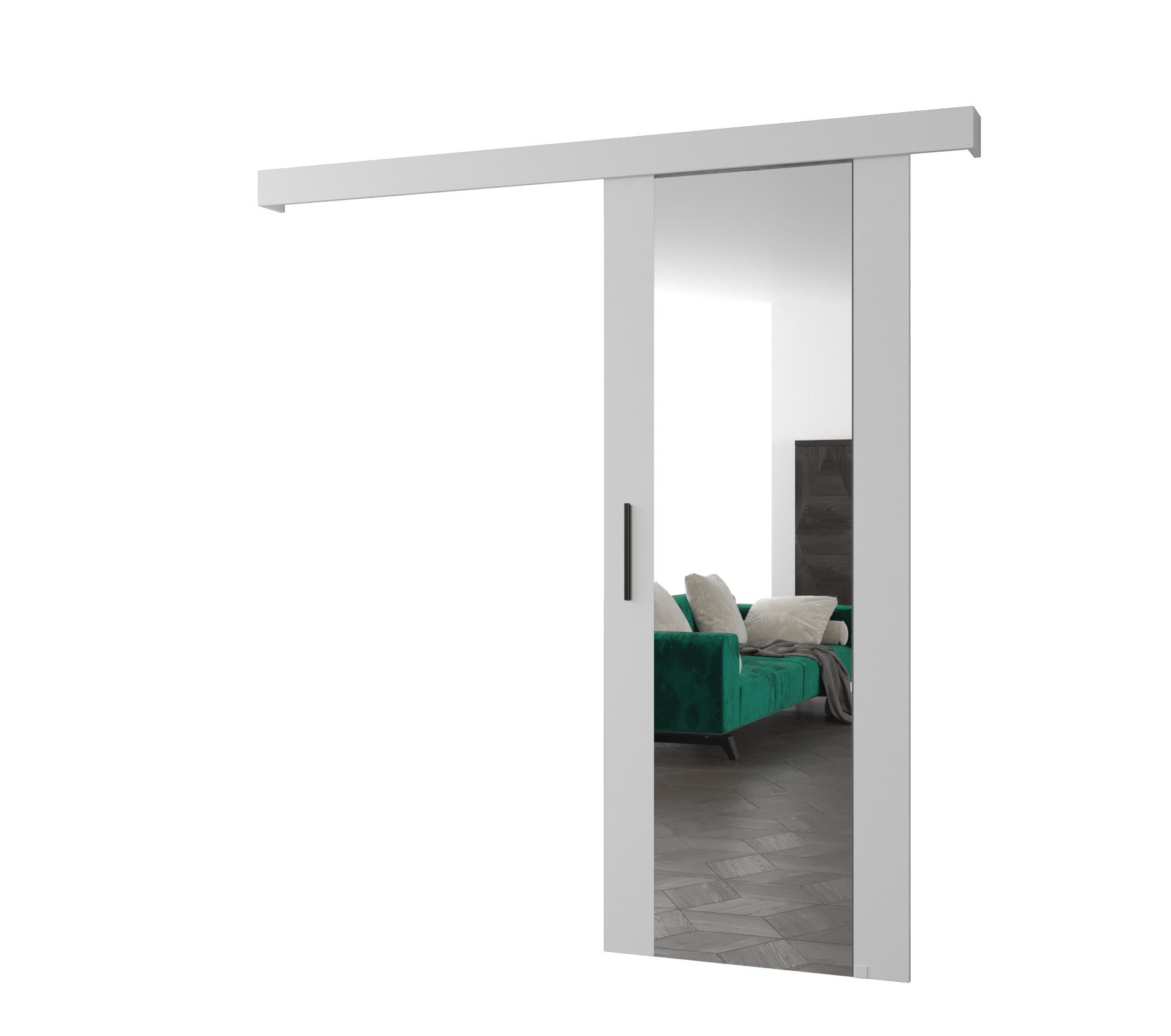 MOEBLO Schiebetür AGRA II (mit Spiegel, mit/ohne Soft-Close-System, Tür uni günstig online kaufen