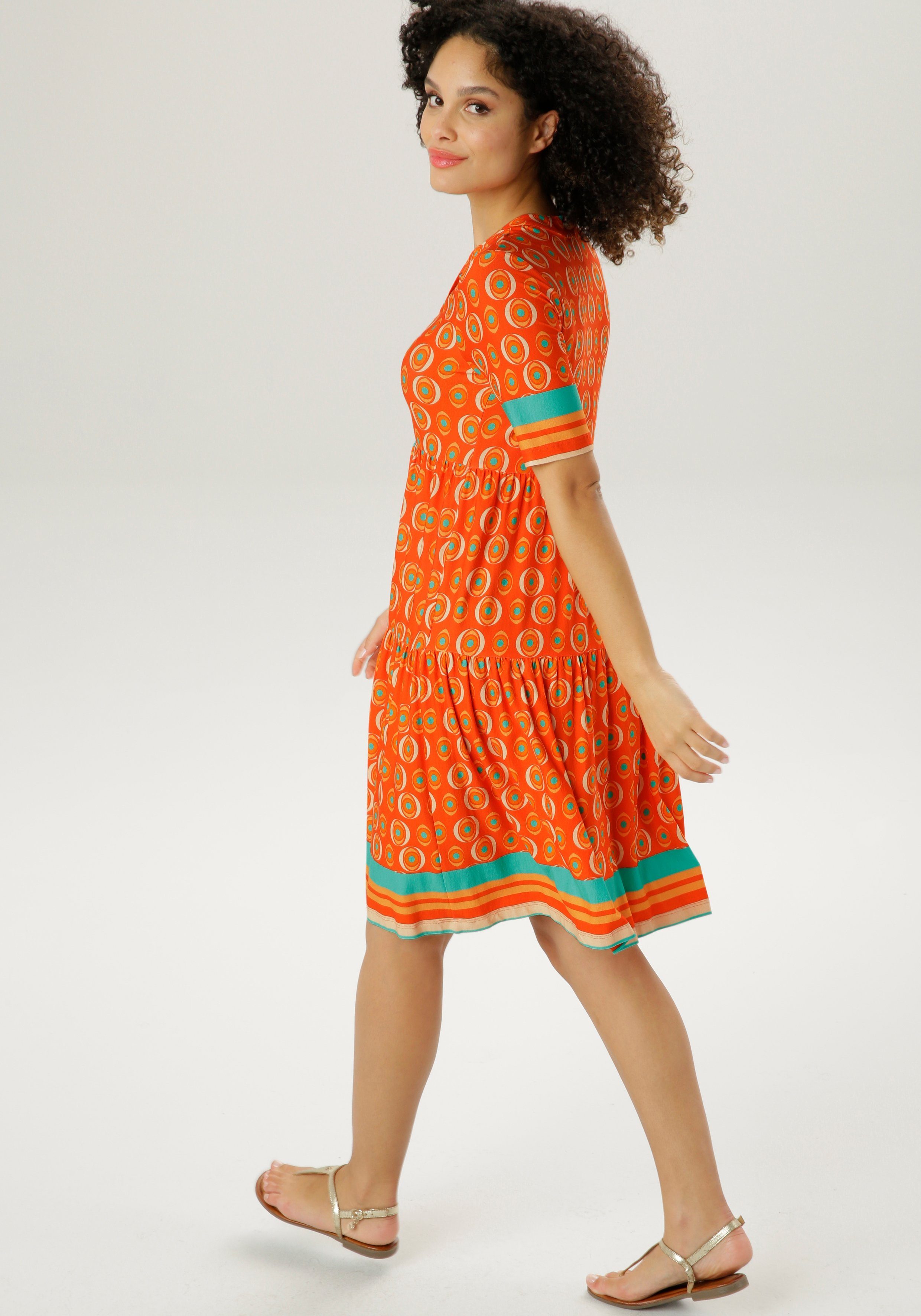 Aniston SELECTED Sommerkleid mit verlängertem Halbarm günstig online kaufen