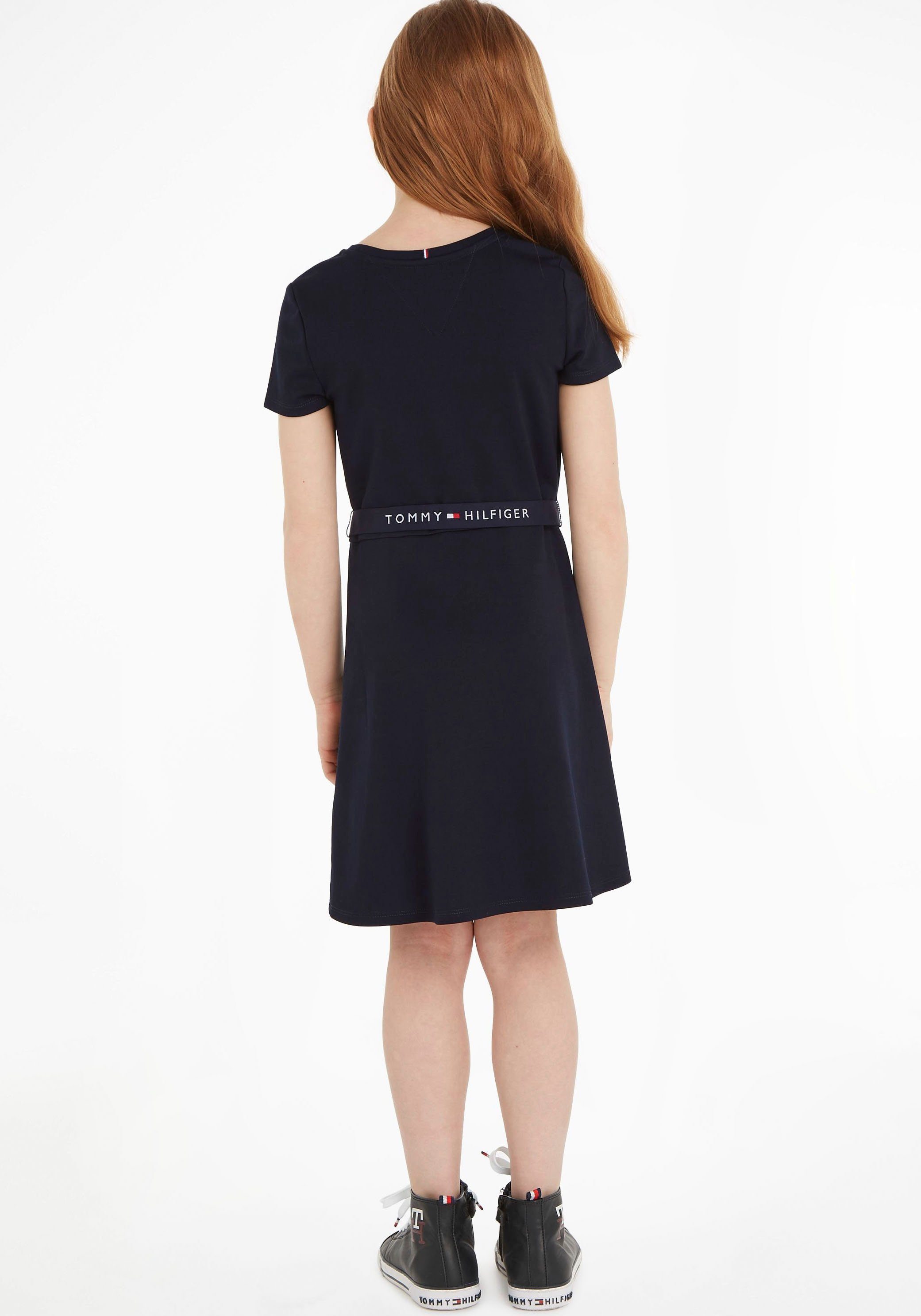 Tommy Hilfiger Jerseykleid ESSENTIAL Desert Jahre DRESS SKATER bis 2 Babys Sky