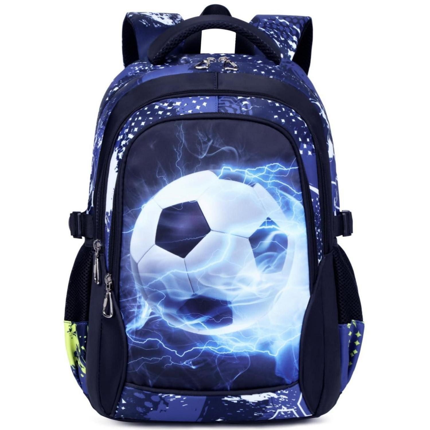LuxusKollektion Schulrucksack Schulrucksack Jungen groß wasserdicht 6-schwarz