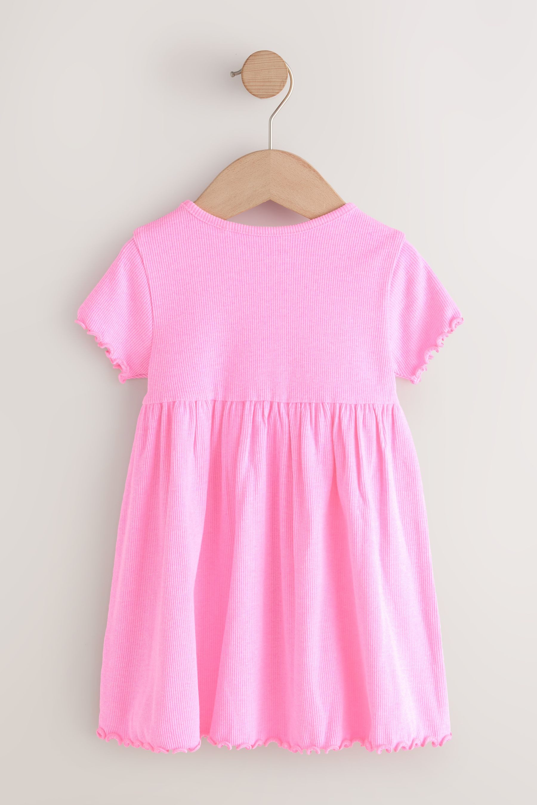 Next Jerseykleid Geripptes Kurzarmkleid im 2er-Pack (2-tlg)