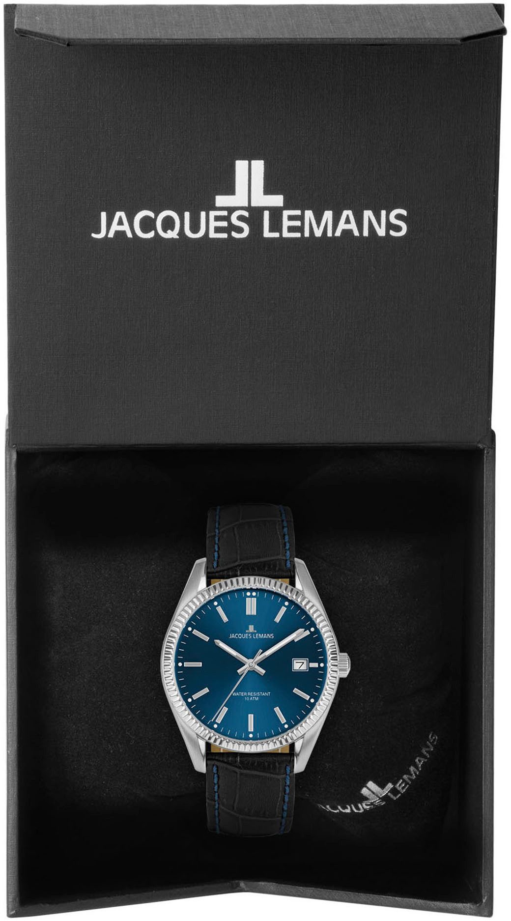 Jacques Lemans Quarzuhr 50-3R, Armbanduhr, Herrenuhr, günstig online kaufen