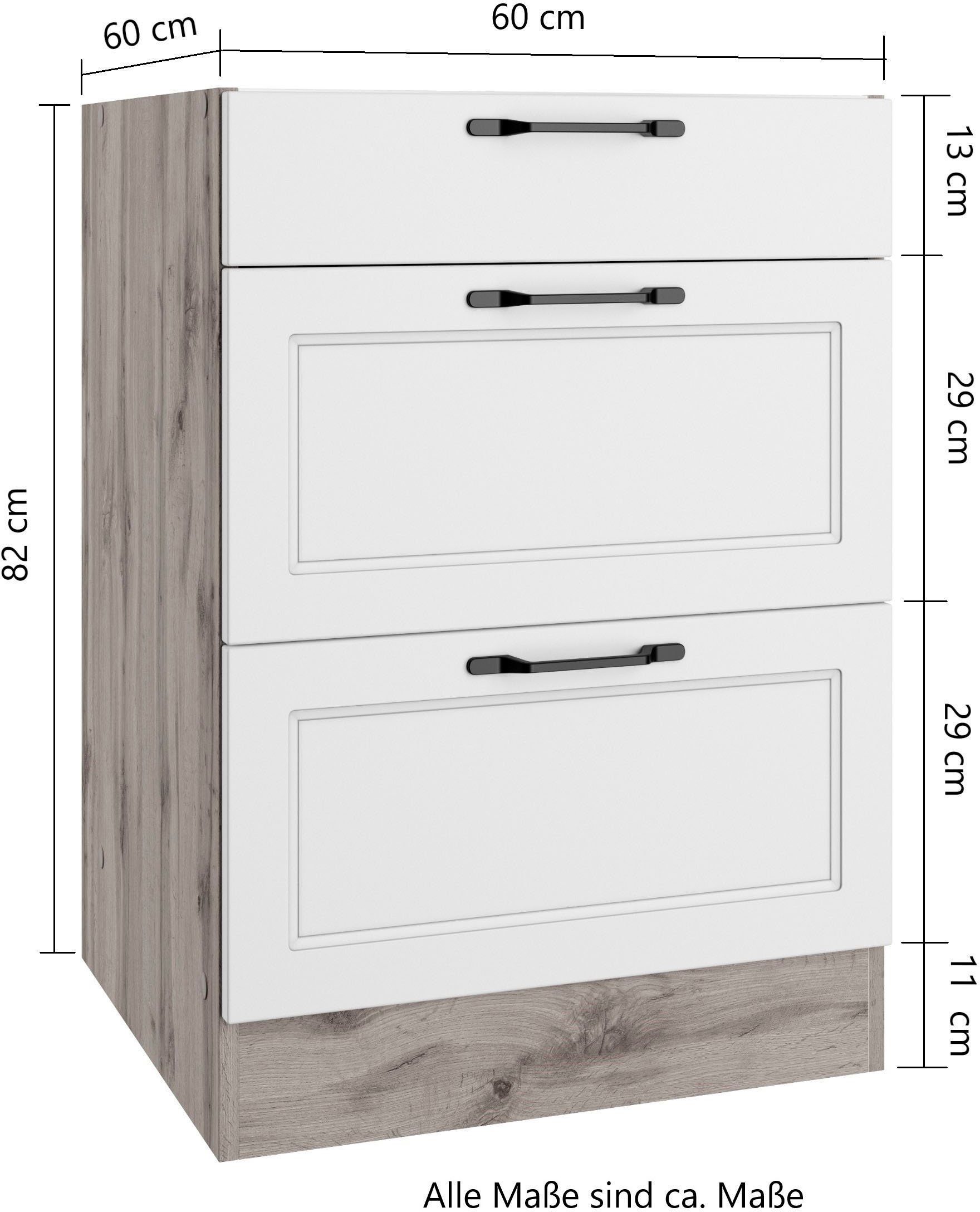 KOCHSTATION Unterschrank KS-Lana Breite 60 cm