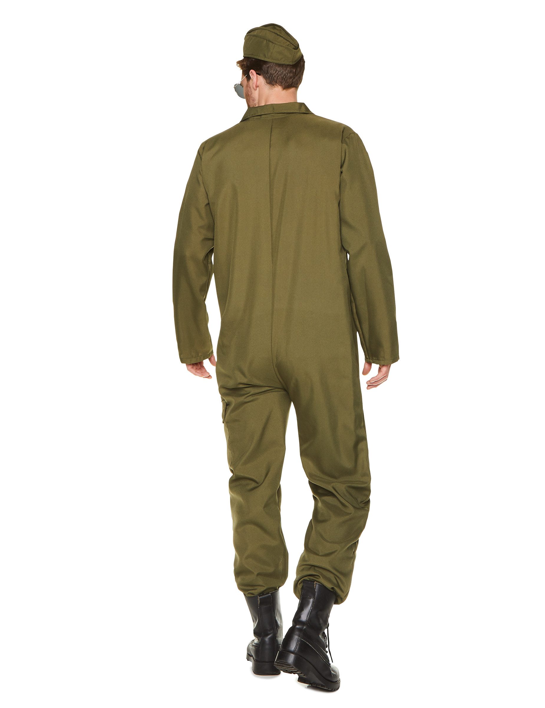 REDSUN Kostüm Jet-Pilot Kostüm für Herren grün