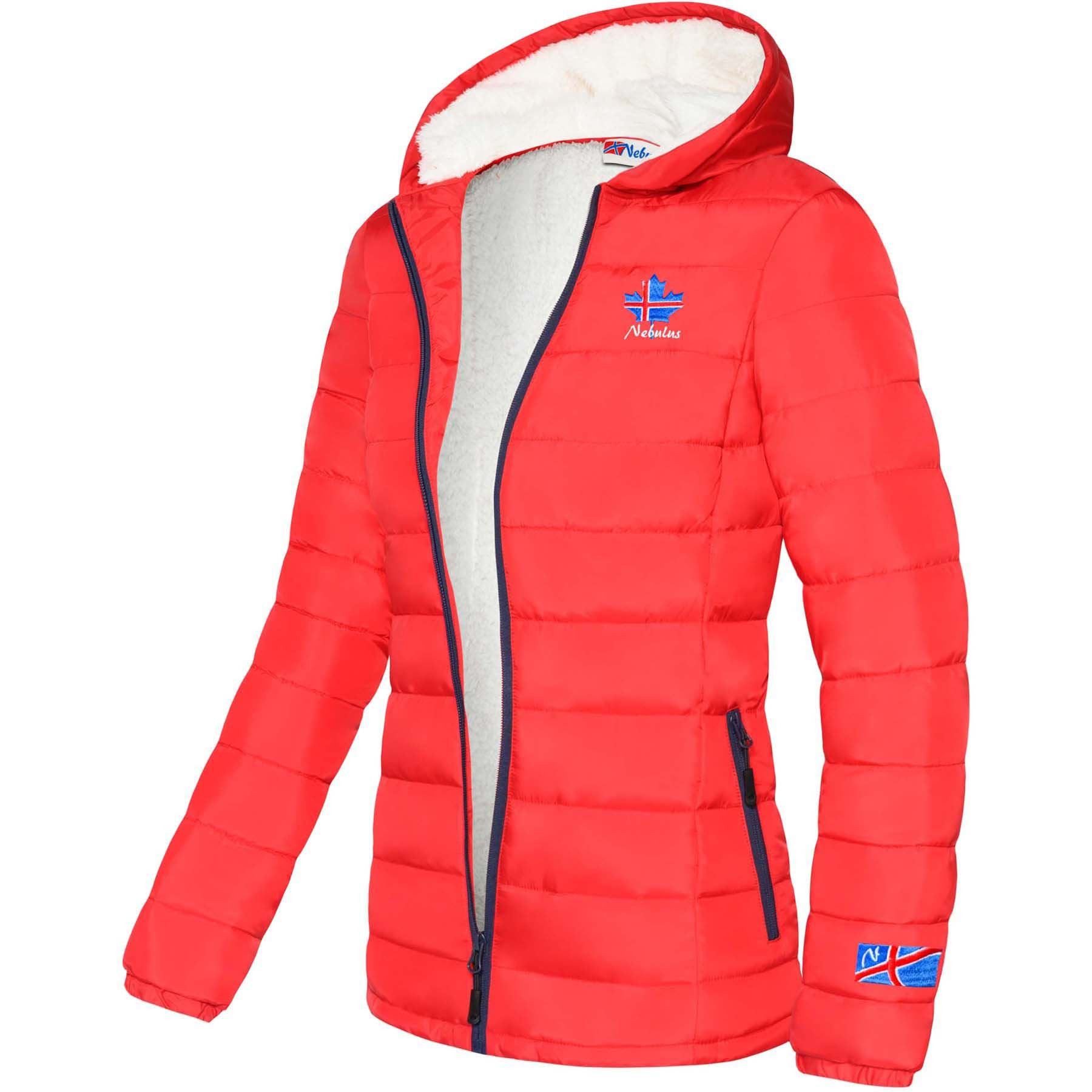 Nebulus Winterjacke GLOWFUR, P4837 - Damen, rot, M/38