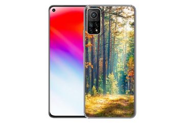 MuchoWow Handyhülle Wald - Sonne - Natur - Herbst, Phone Case, Handyhülle Xiaomi Mi 10T, Silikon, Schutzhülle