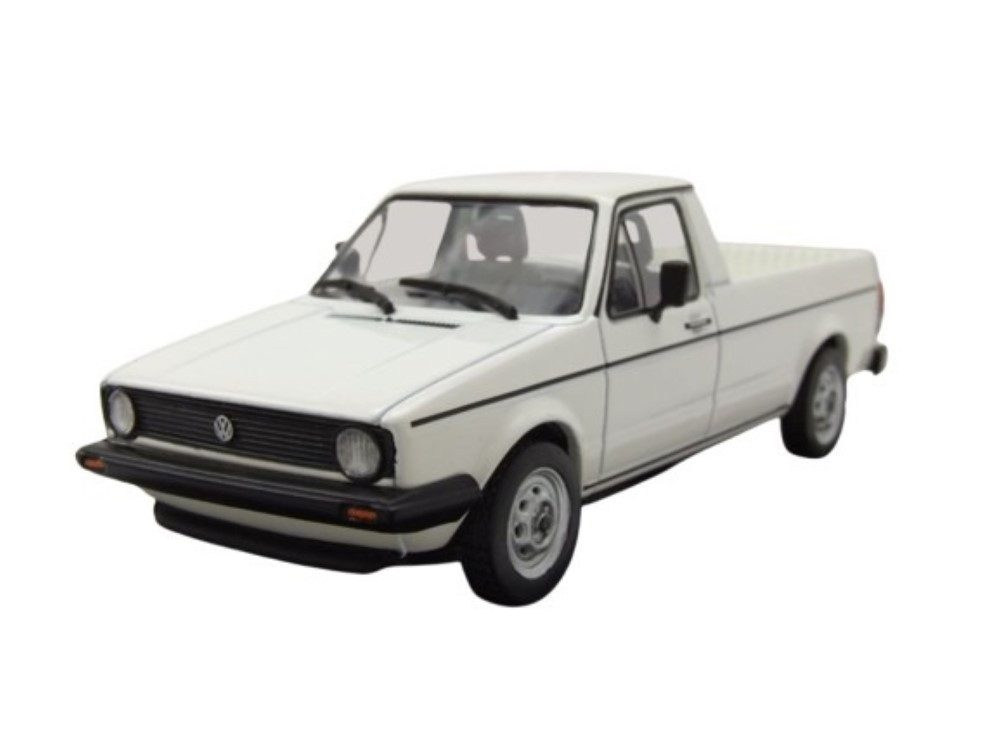 Modellauto VW Caddy Pick Up 1990 weiß