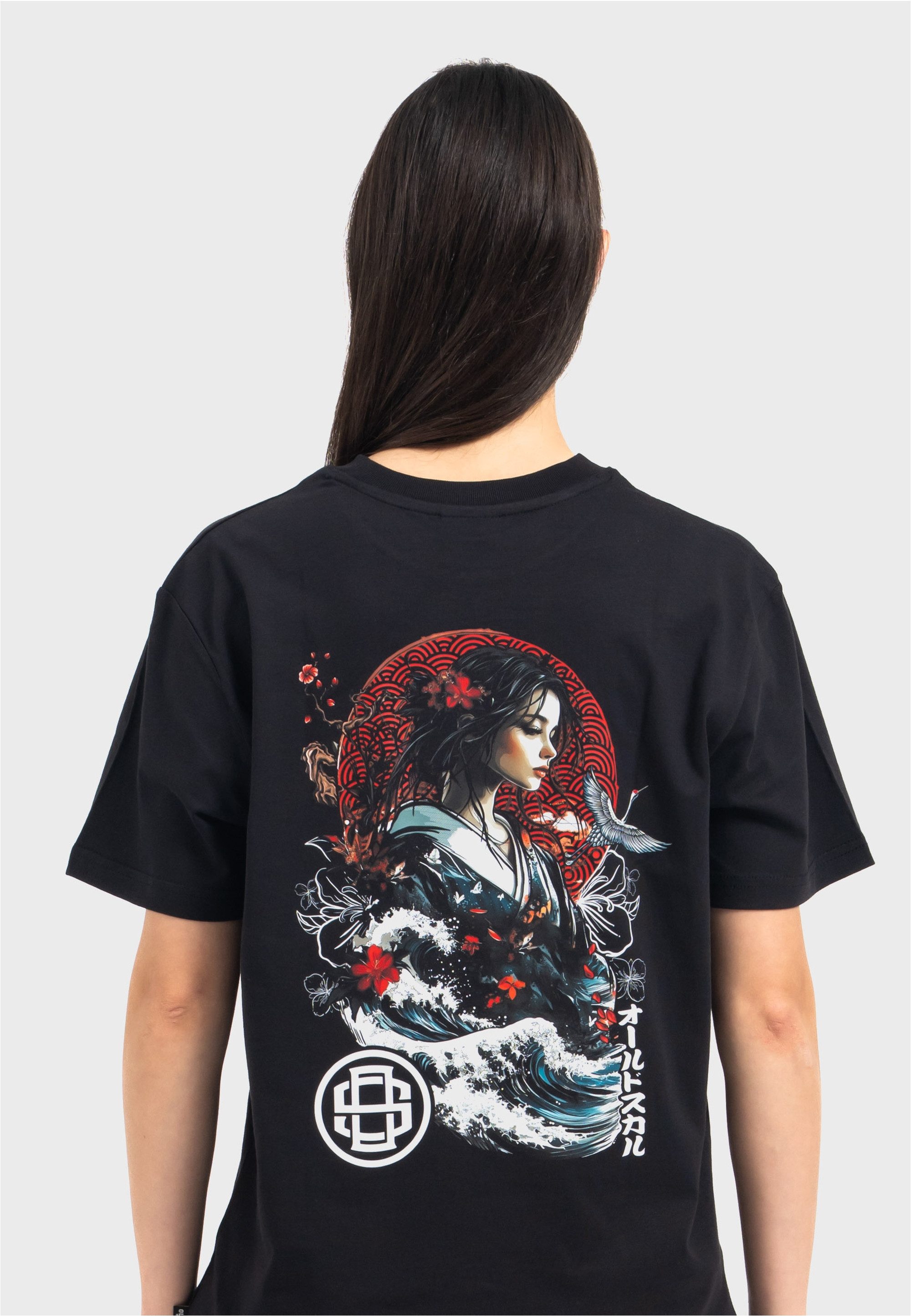 Oldskull T-Shirt Asian Blossom Queen Logo Graphic Traditionelles fernöstlic günstig online kaufen