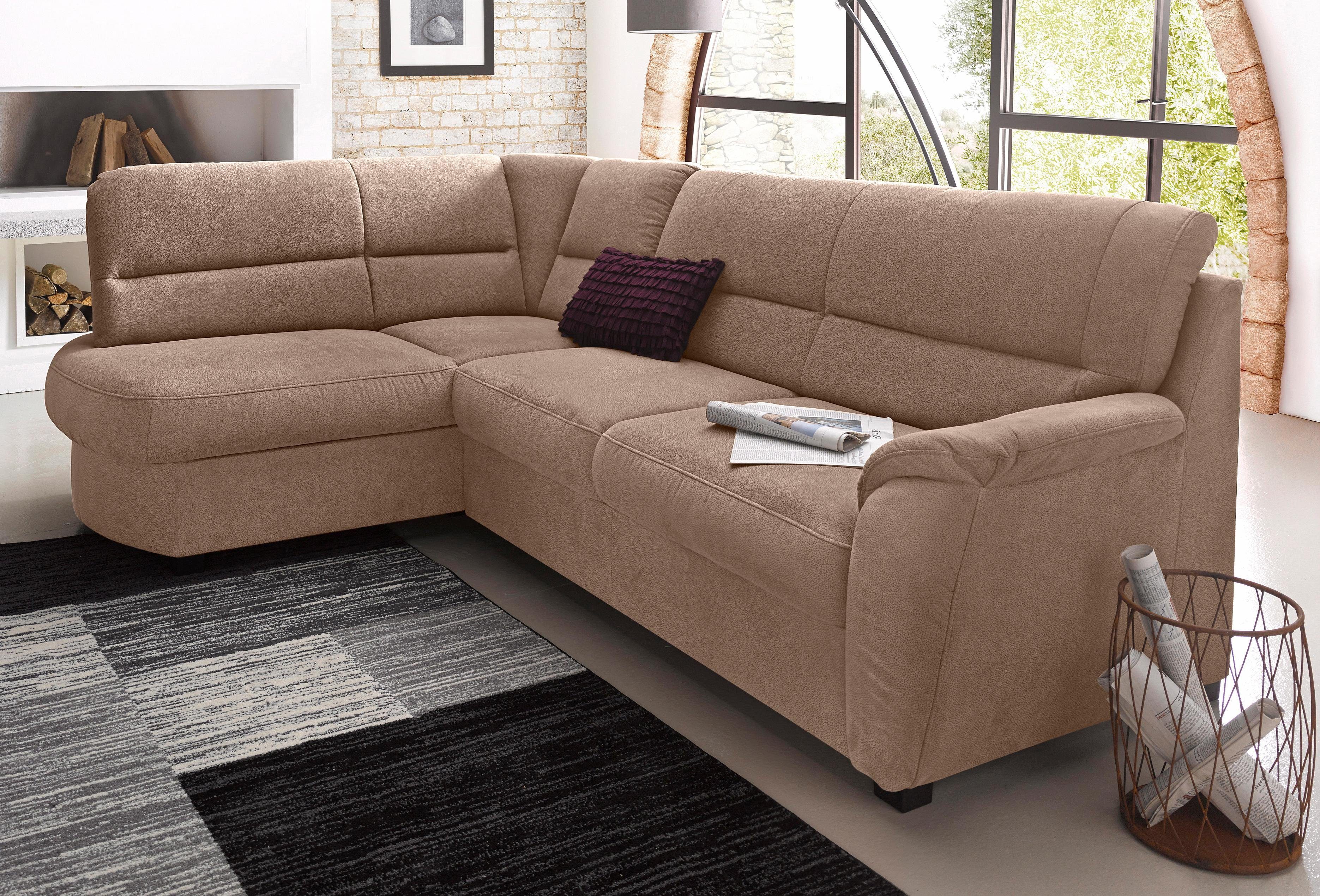sit&more Ecksofa "Pandora L-Form", wahlweise mit Bettfunktion und Bettkaste günstig online kaufen