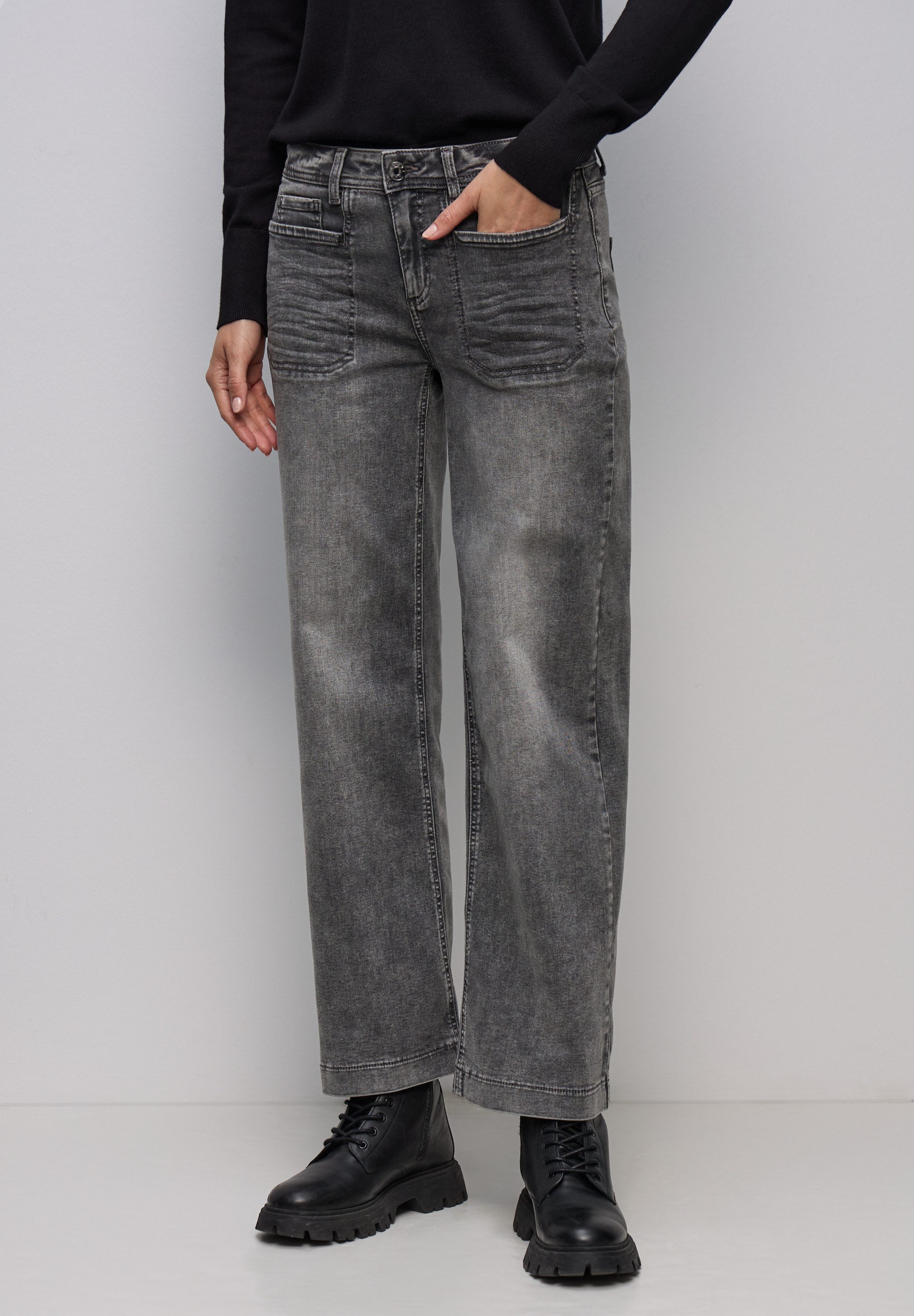 STREET ONE Comfort-fit-Jeans Middle Waist