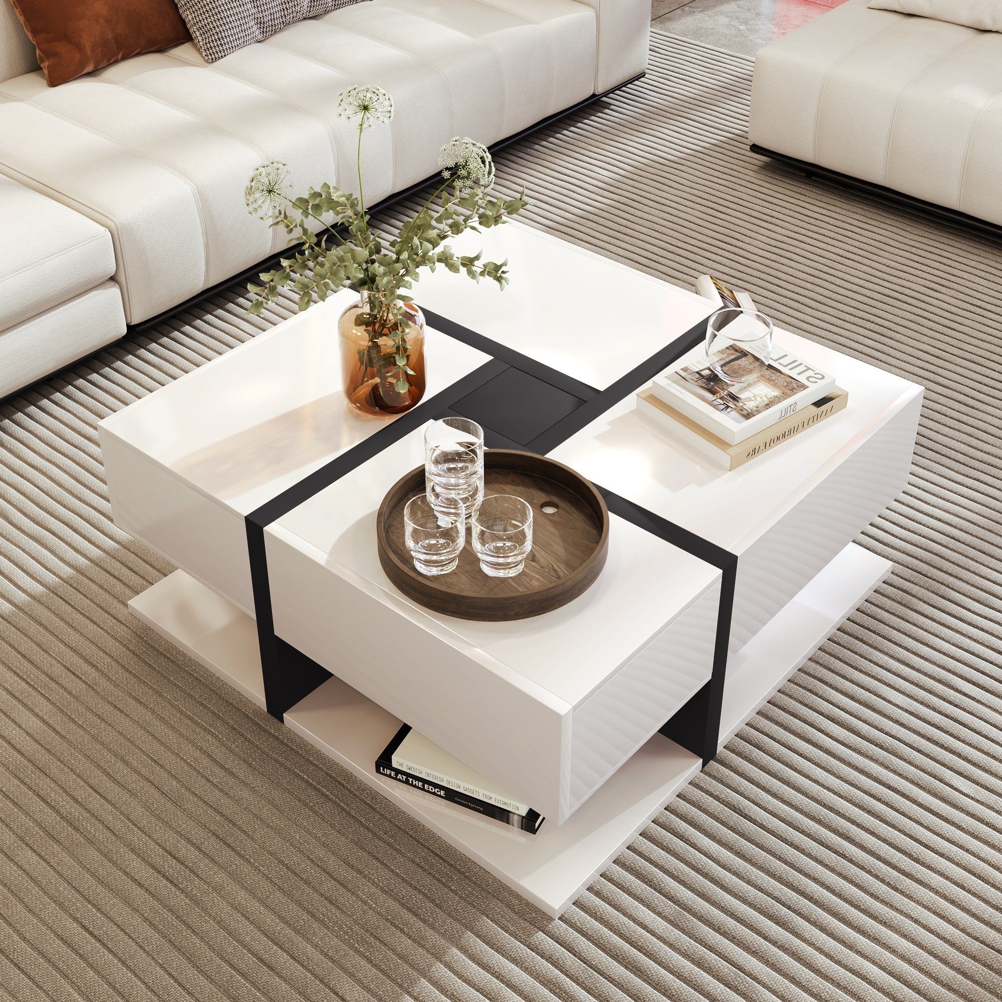 OKWISH Couchtisch Einzigartige Farbabstimmung (einzigartige Farbabstimmung günstig online kaufen