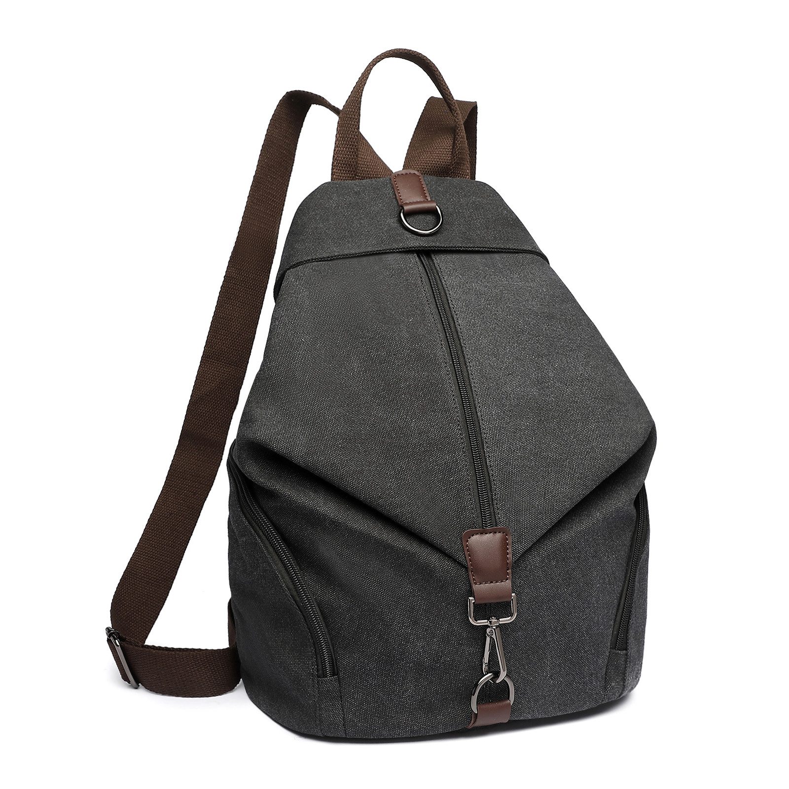KONO Rucksack Vintage Canvas Rucksack Vintage Umhängetasche für Reise & Schule