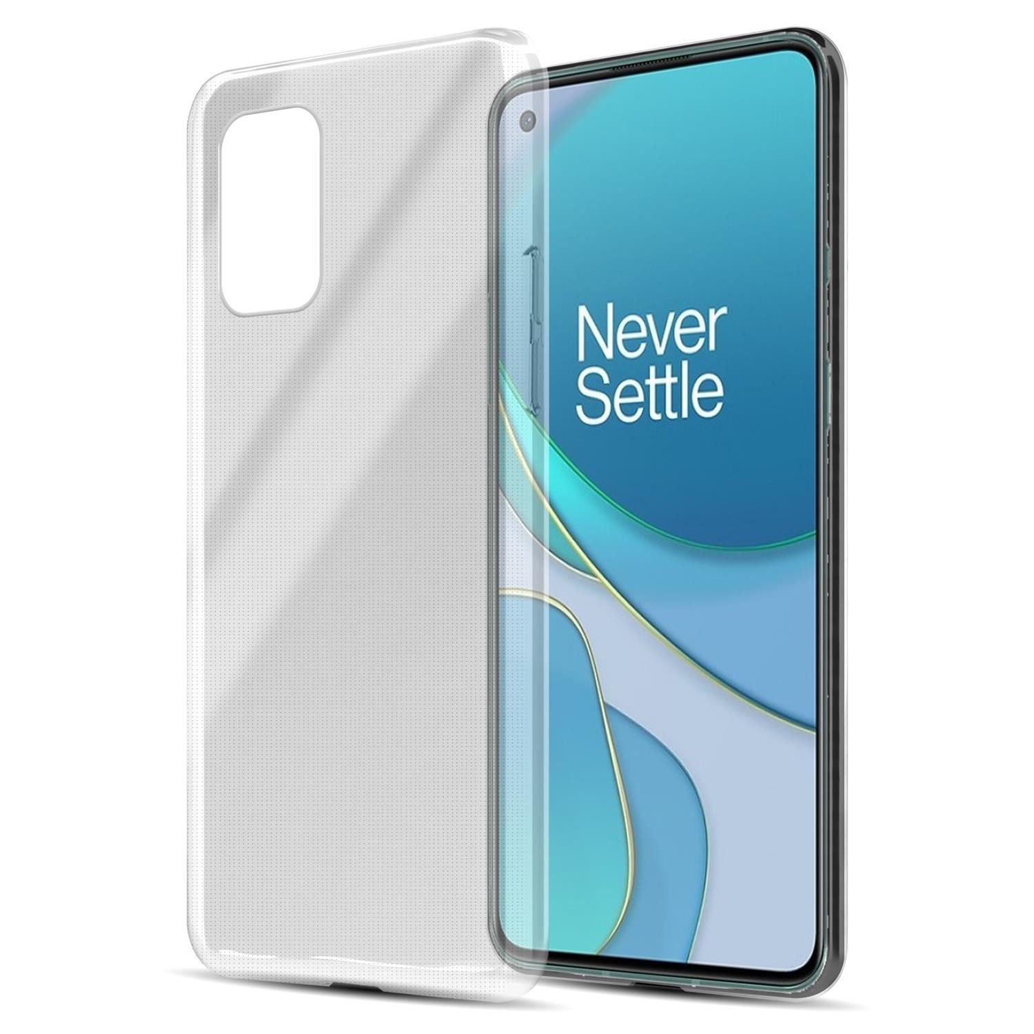Cadorabo Handyhülle für OnePlus 8T Hülle OnePlus 8T, Hülle TPU Silikon Handy Schutzhülle Slim Transparent Case Cover