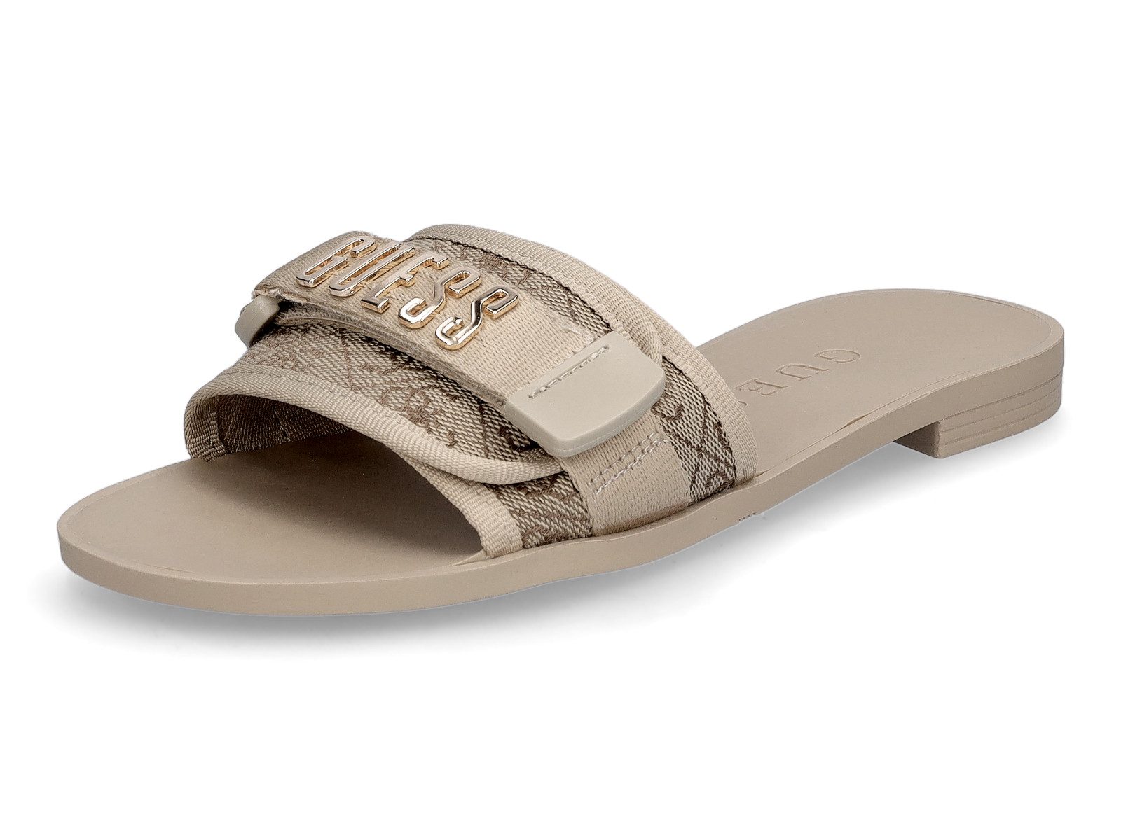 Guess Guess Damen Pantolette Elyze4 beige Pantolette günstig online kaufen