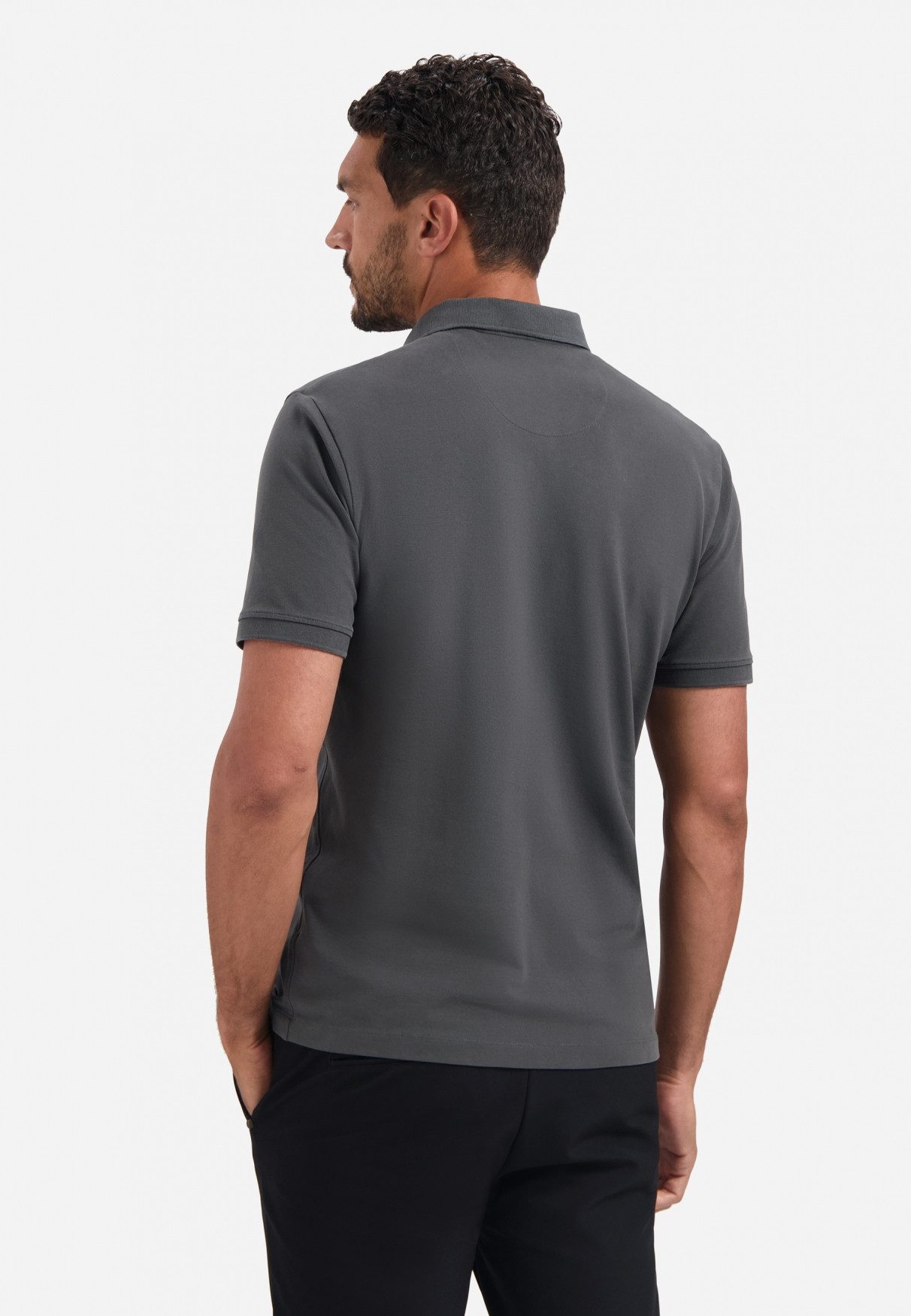 NO EXCESS Poloshirt Polo Pique Garment Dyed