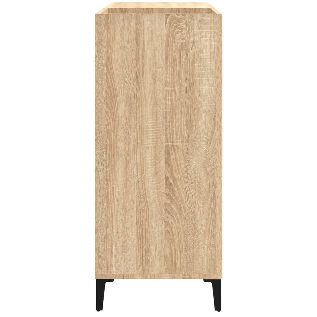cm Weiß Holzwerkstoff Sonoma-Eiche vidaXL Plattenschrank 84,5x38x89 Media-Regal