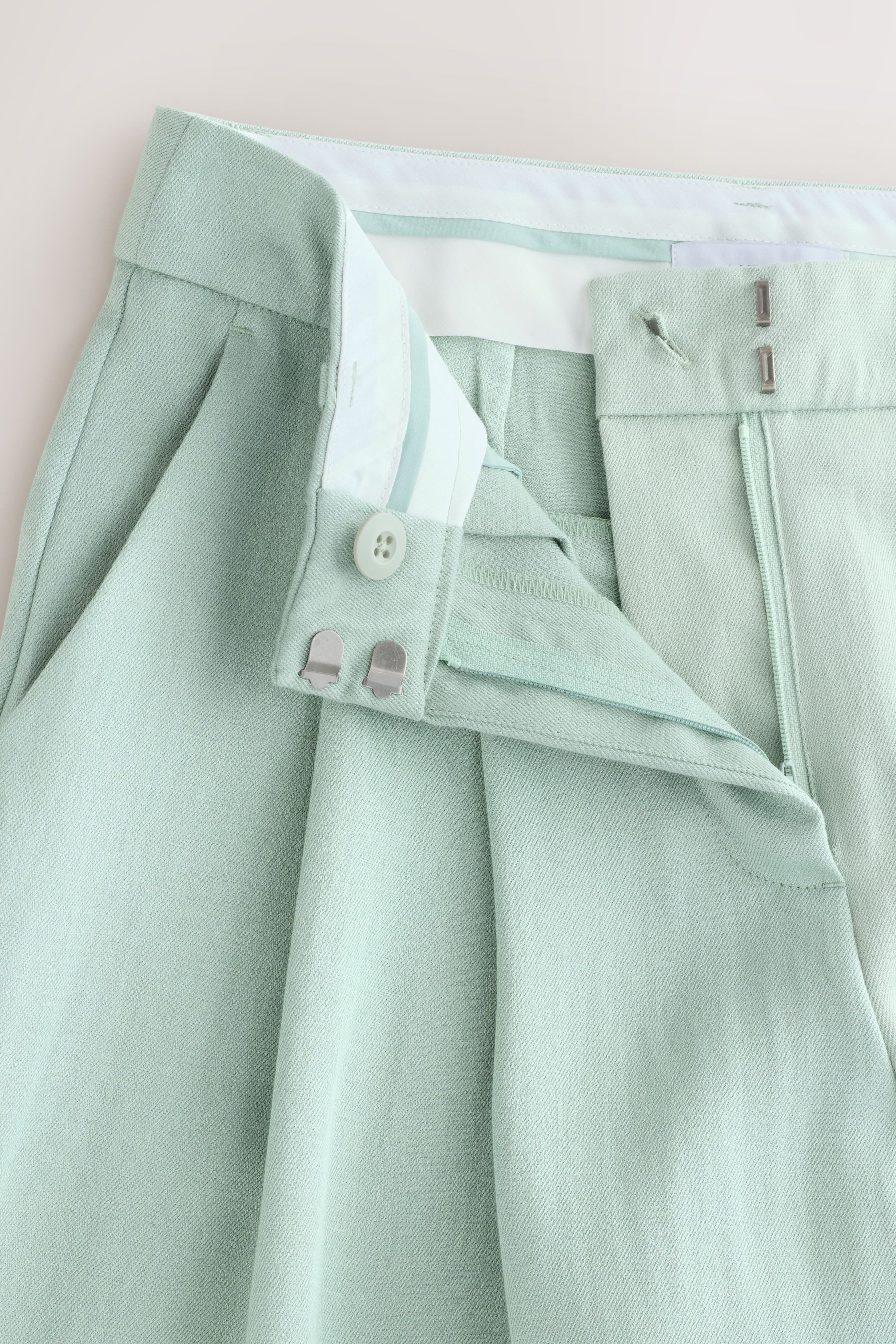 Next Anzughose Tailored Fit Hose in Knitteroptik, Kurzgröße (1-tlg)